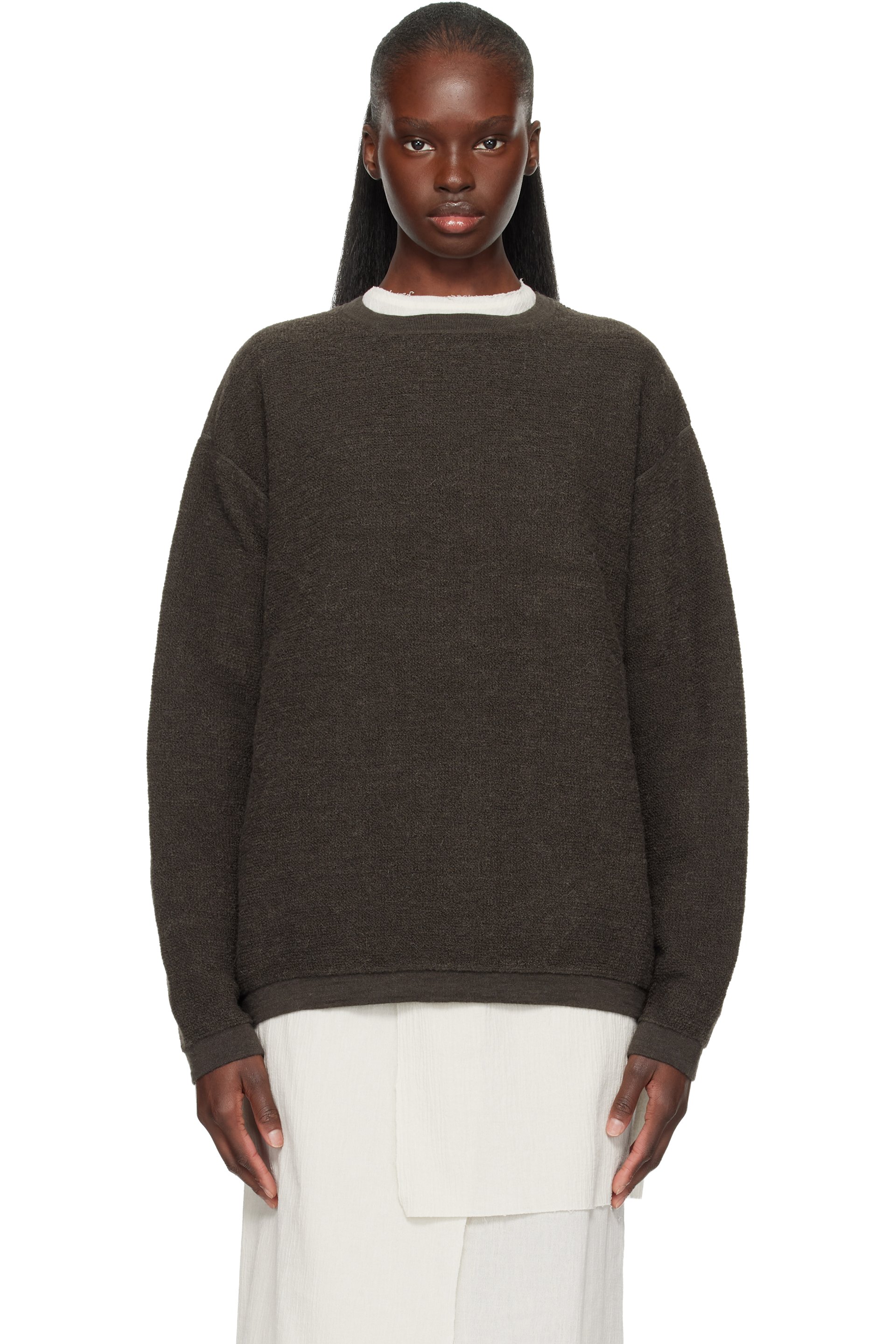 Lauren Manoogian - Gray Fine Terry Crewneck Sweater