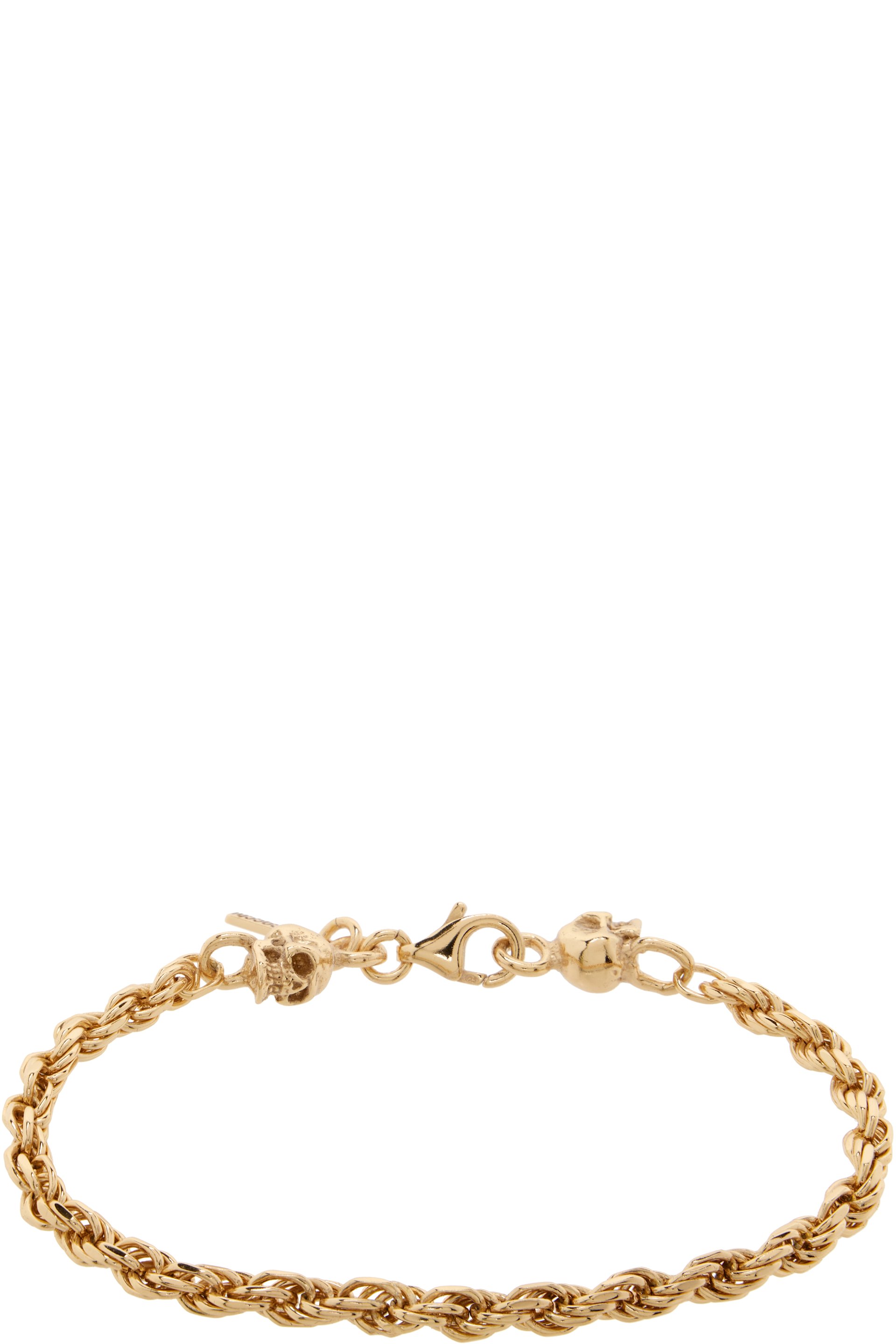Emanuele Bicocchi - SSENSE Exclusive Rope Chain Skulls Bracelet