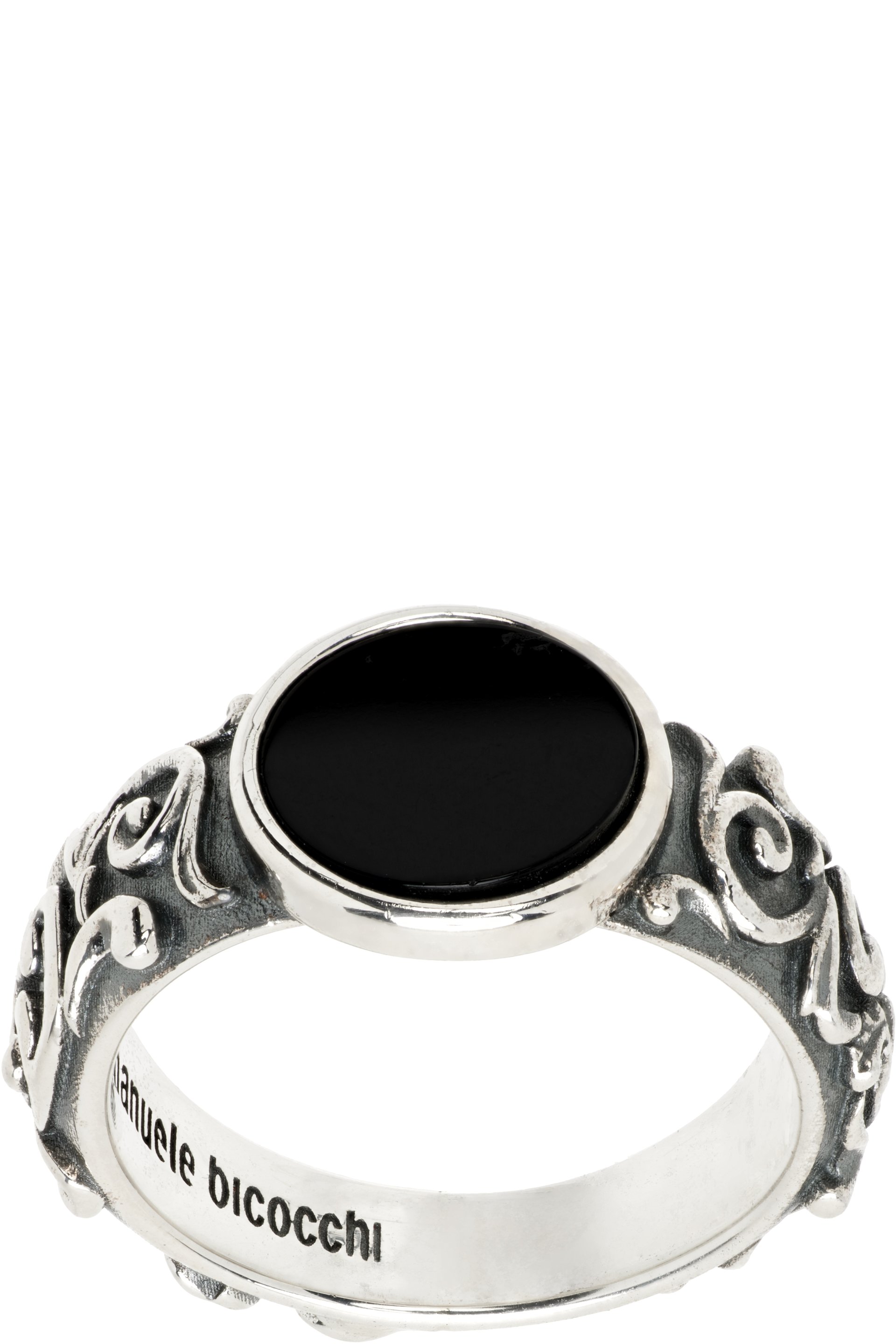Emanuele Bicocchi - Arabesque Onyx Chevalier Ring