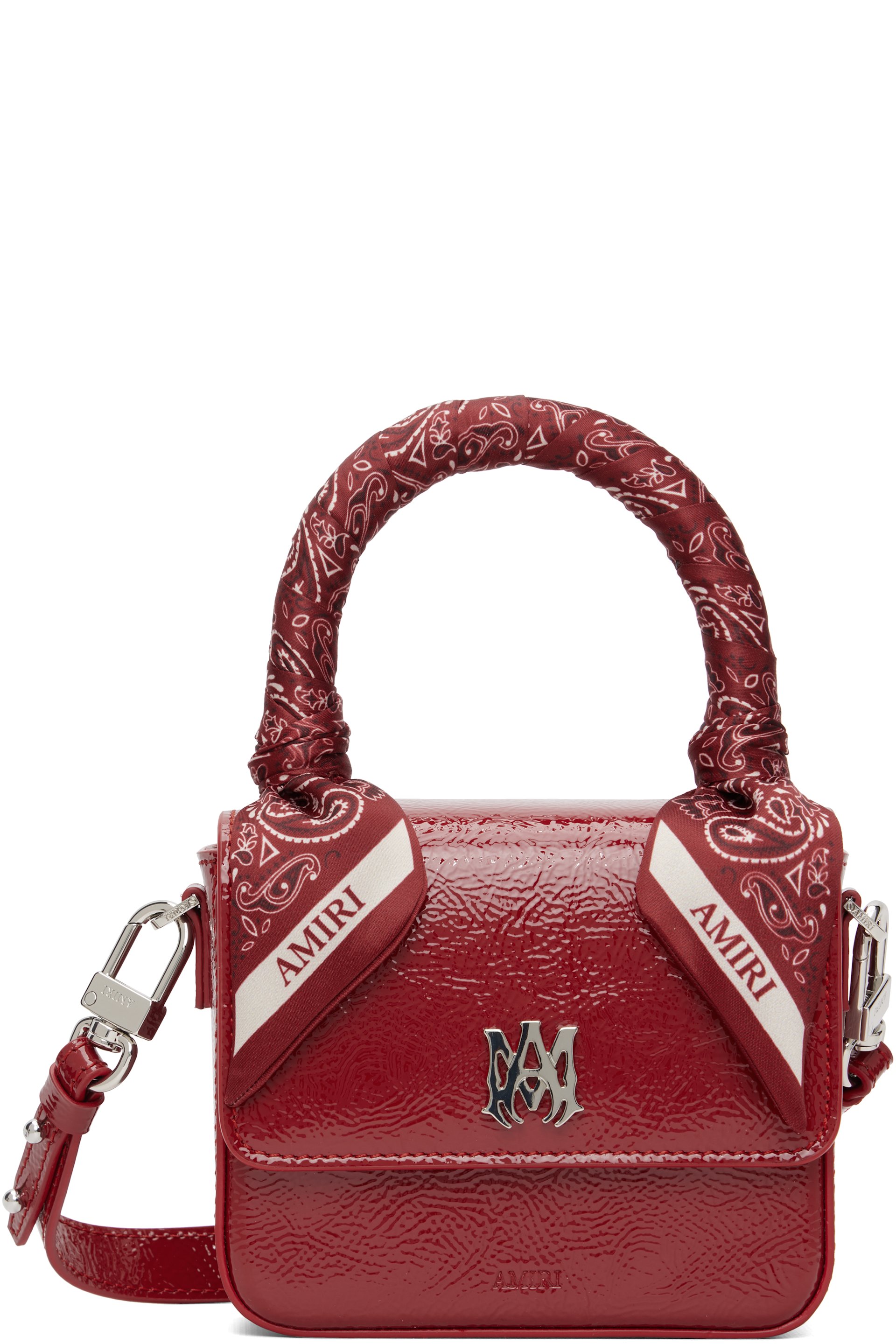 AMIRI - Micro sac rouge à monogramme