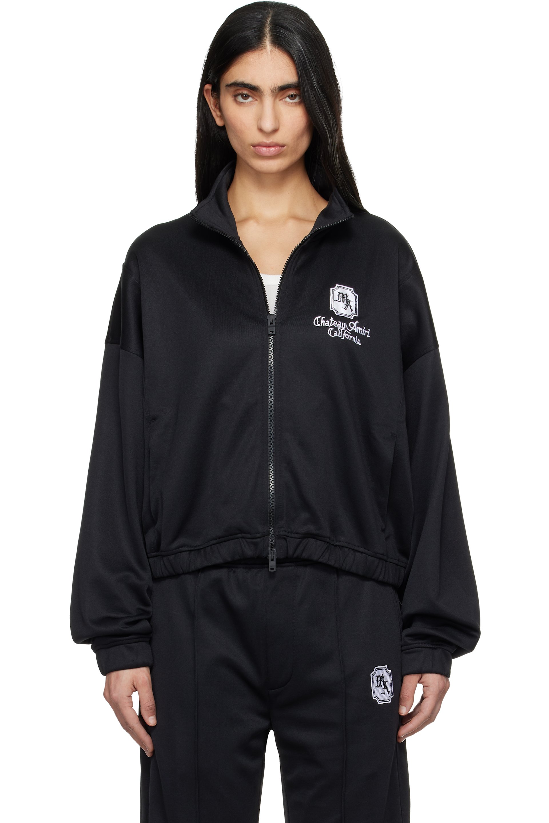AMIRI - Black 'MA Chateau' Track Jacket