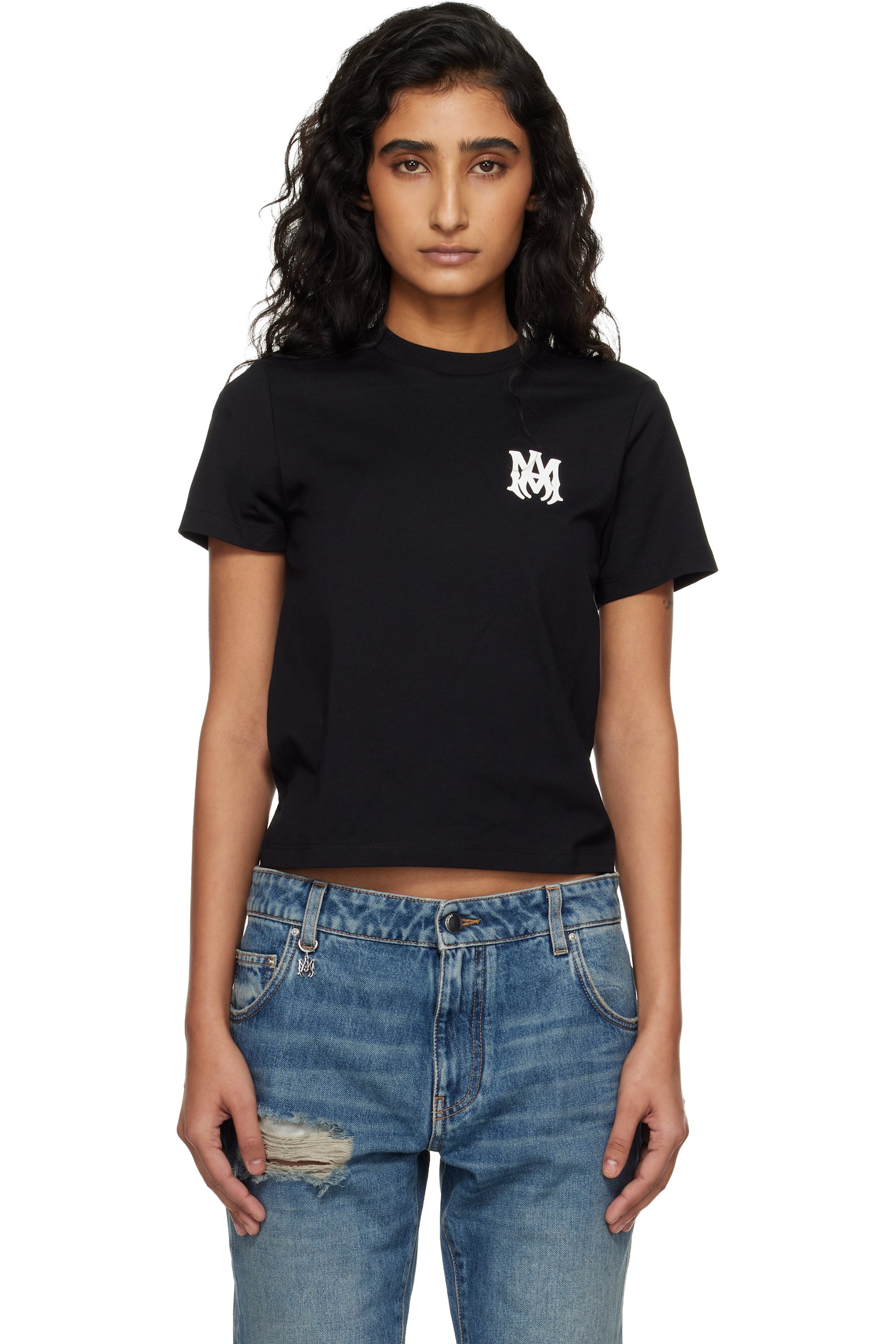 Black MA Core Logo T-shirt by AMIRI on Sale