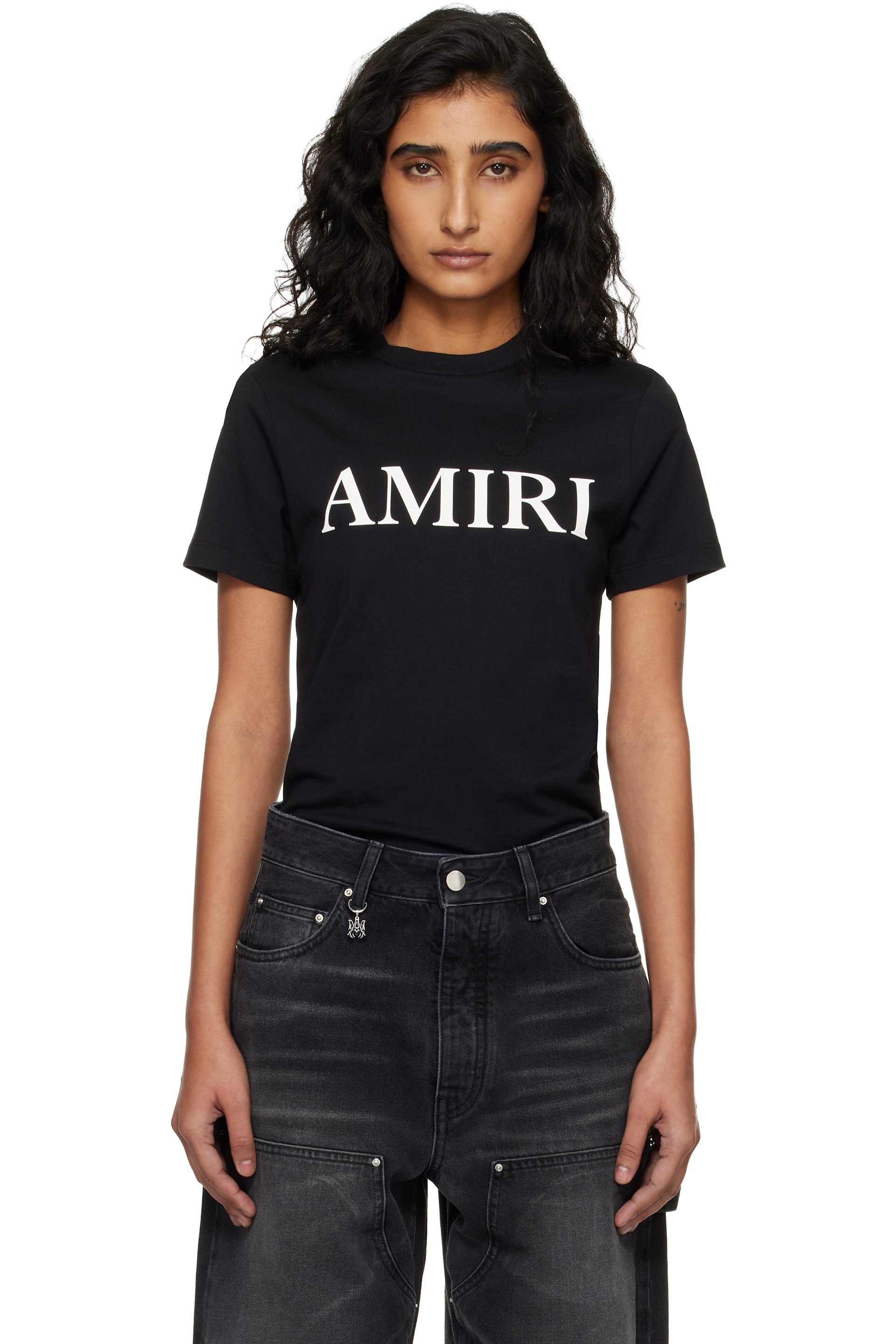 AMIRI - ブラック 'Amiri' Core Logo Tシャツ