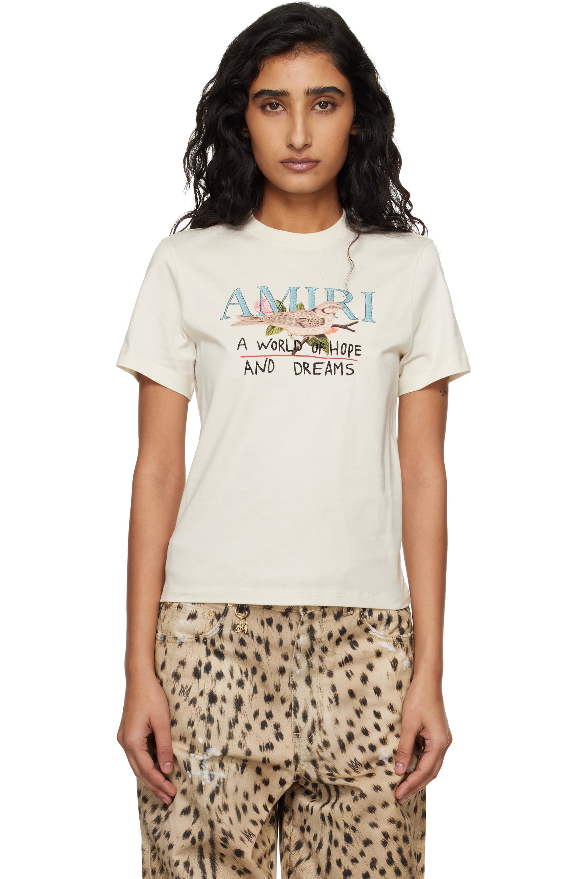 AMIRI - オフホワイト 'Hope And Dreams' Tシャツ