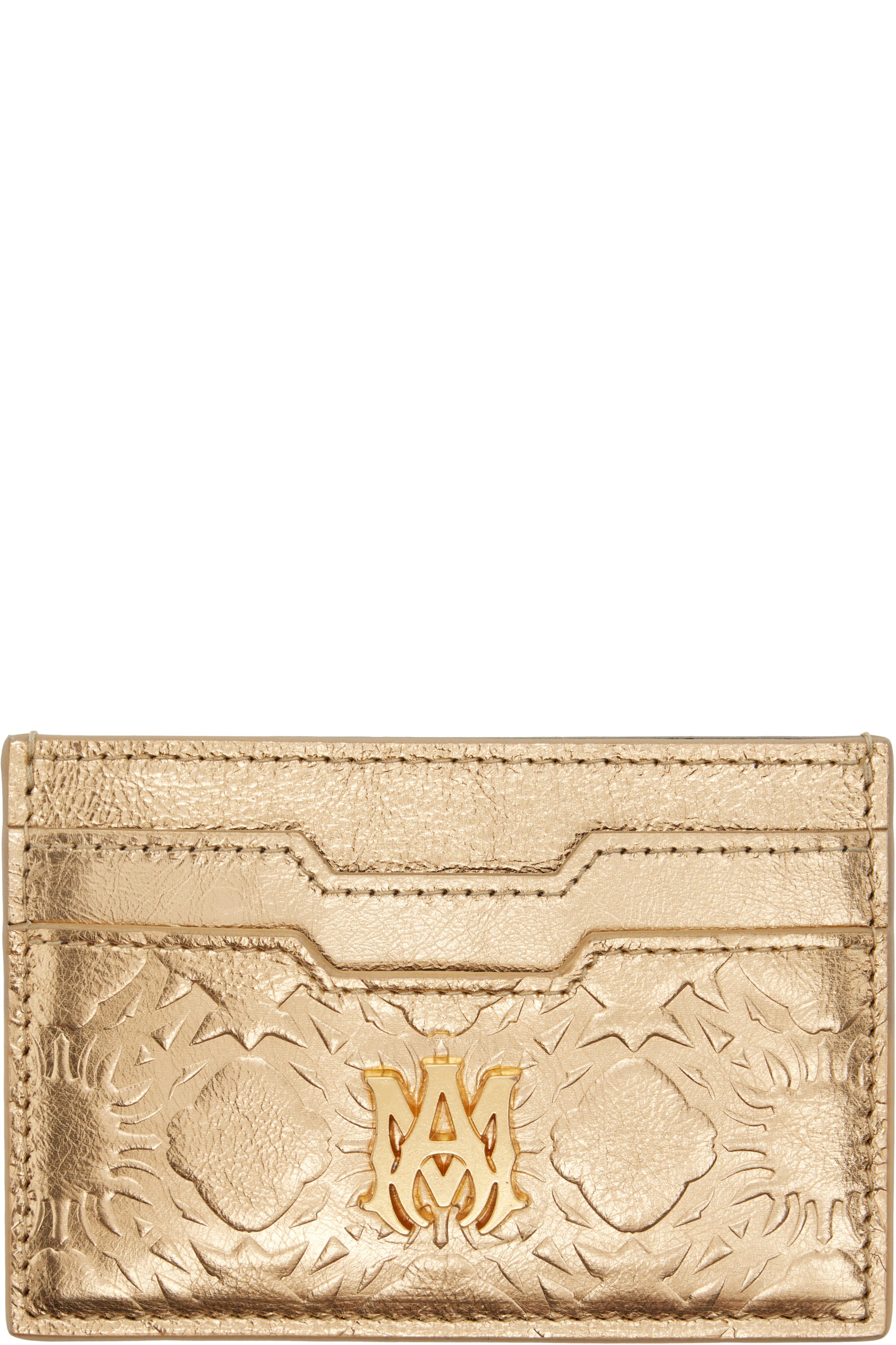 AMIRI - Gold MA Quad Foil Card Holder