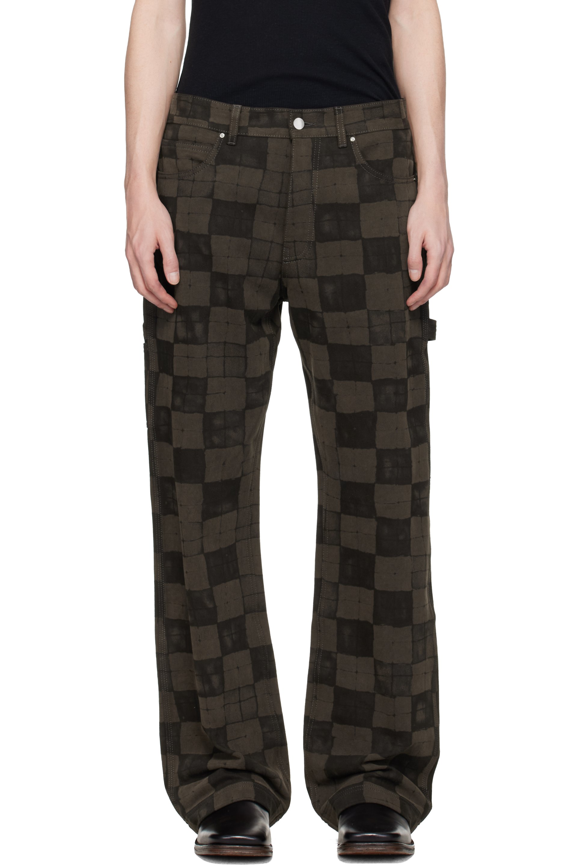 AMIRI - Brown Chateau Crest Carpenter Jeans