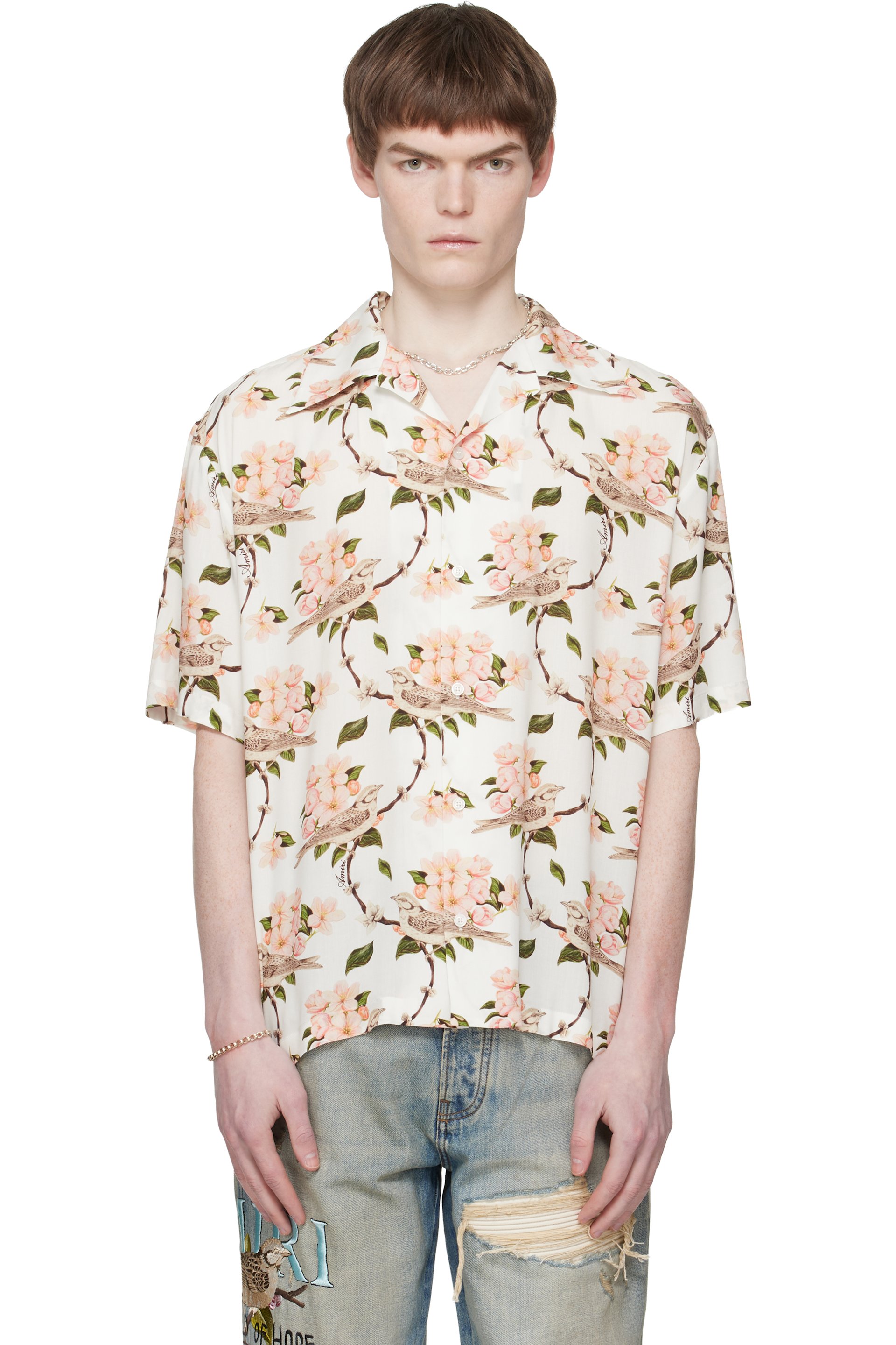 AMIRI - Off-White Sparrow Oversized Camp Shirt