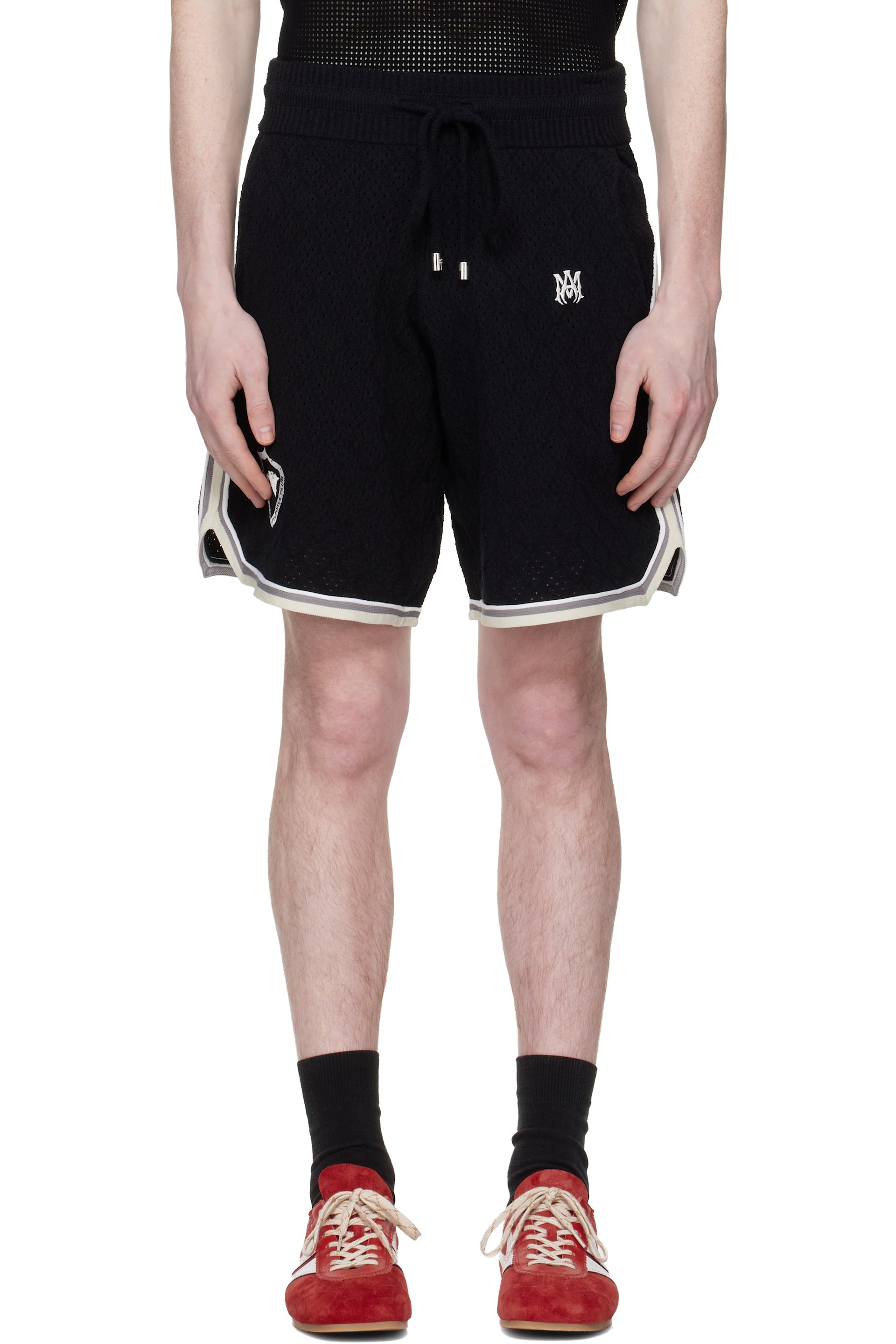 AMIRI - Black 'Amiri' Sport Crest Shorts