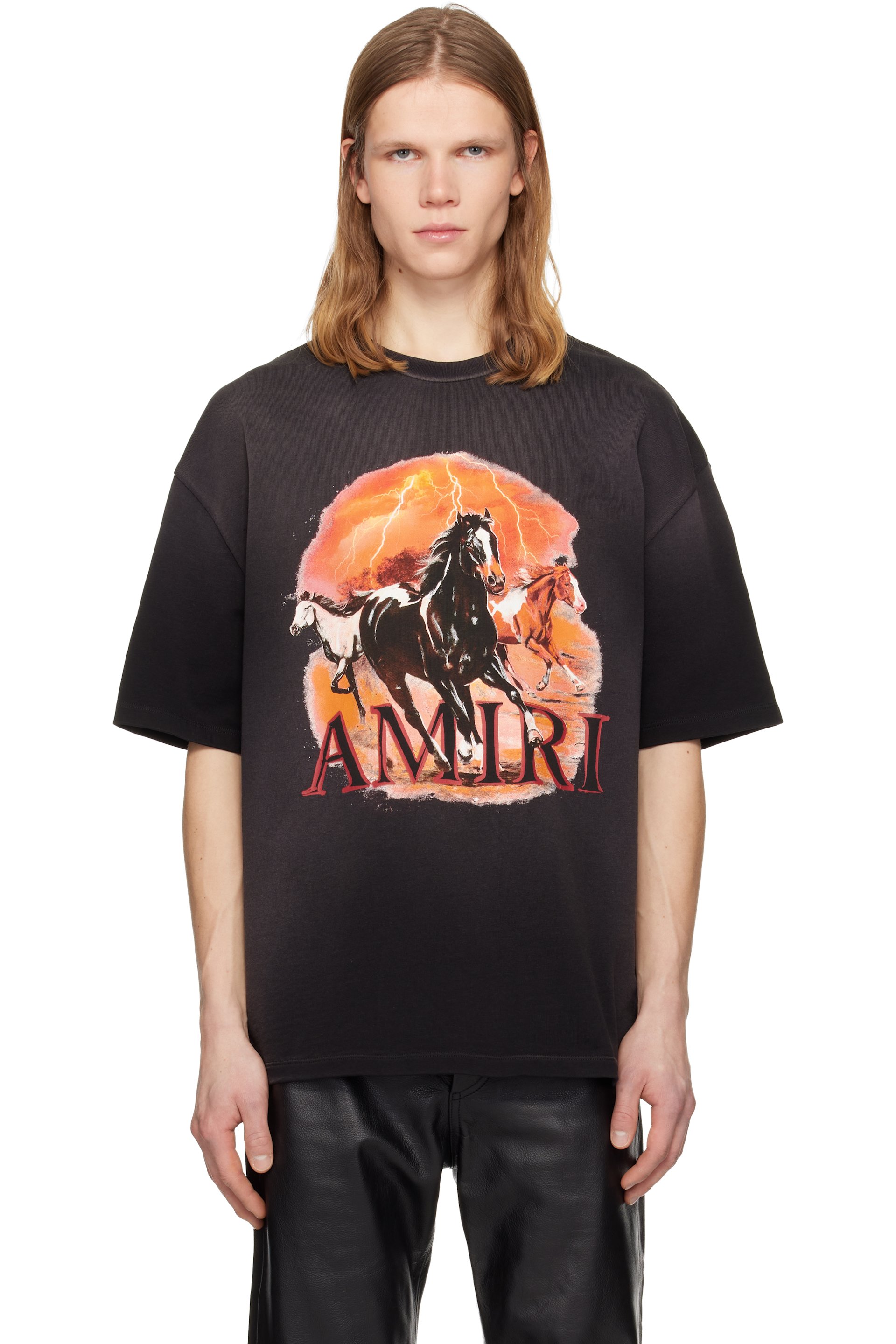 AMIRI - Black Plains Oversized T-shirt