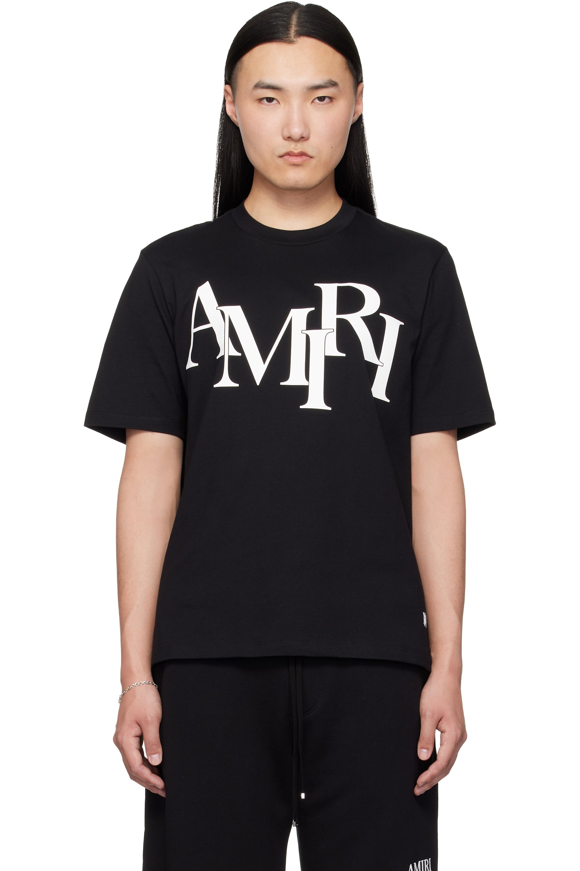 AMIRI - Black 'AMIRI Staggered' T-shirt