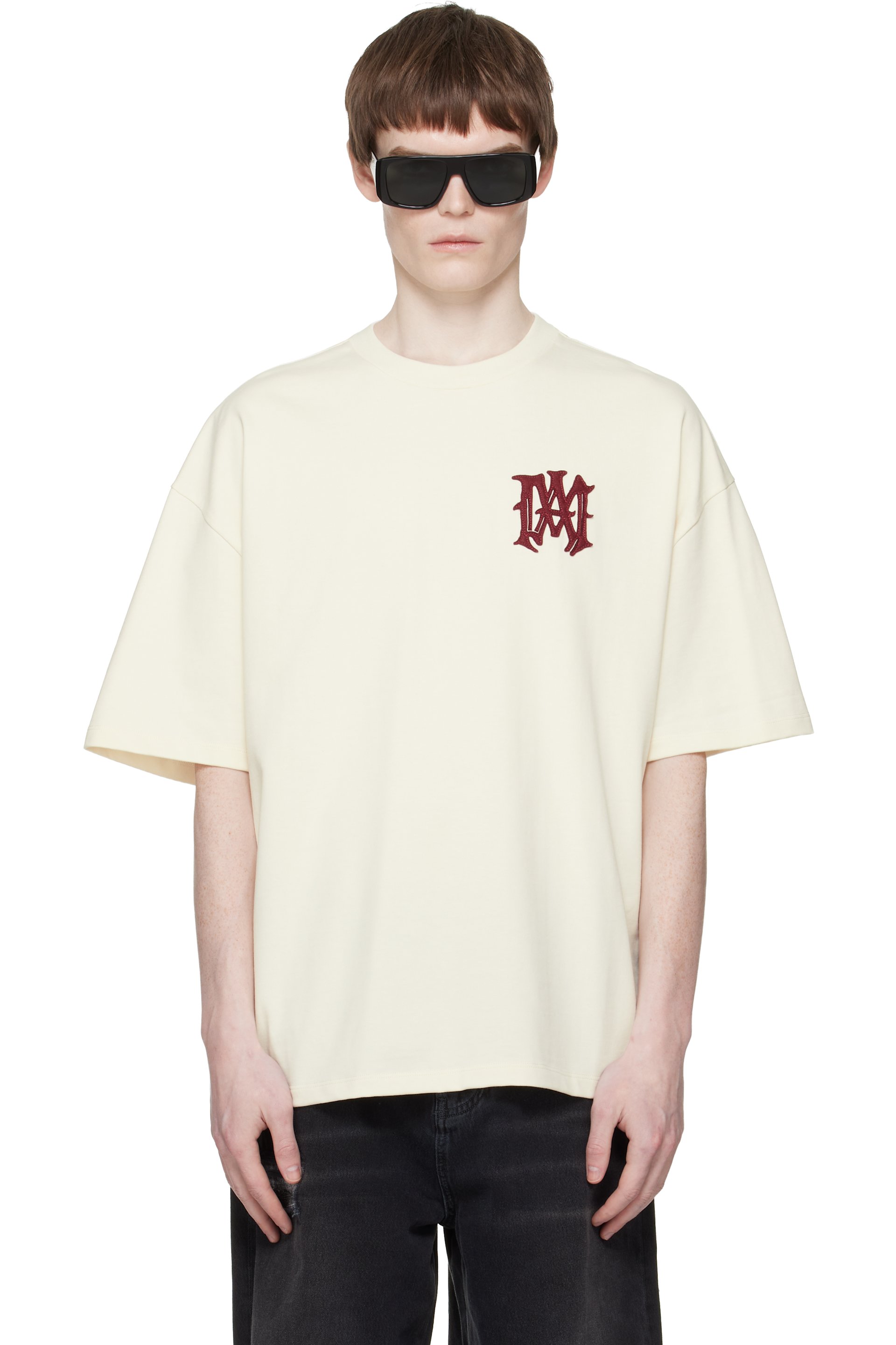 AMIRI - White 'Amiri Hollywood' Oversized T-shirt