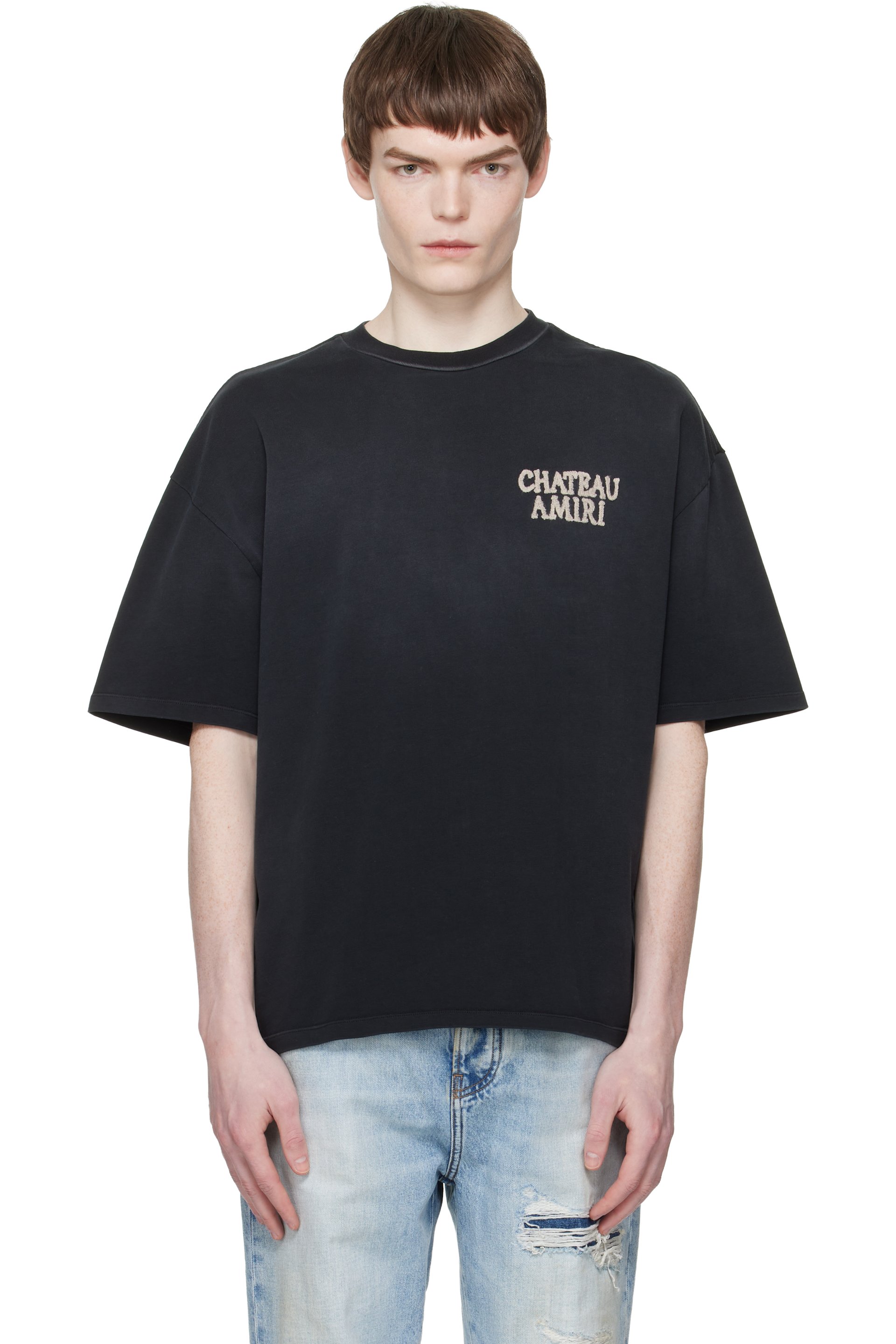 AMIRI - Black 'Chateau Amiri' Oversized T-shirt