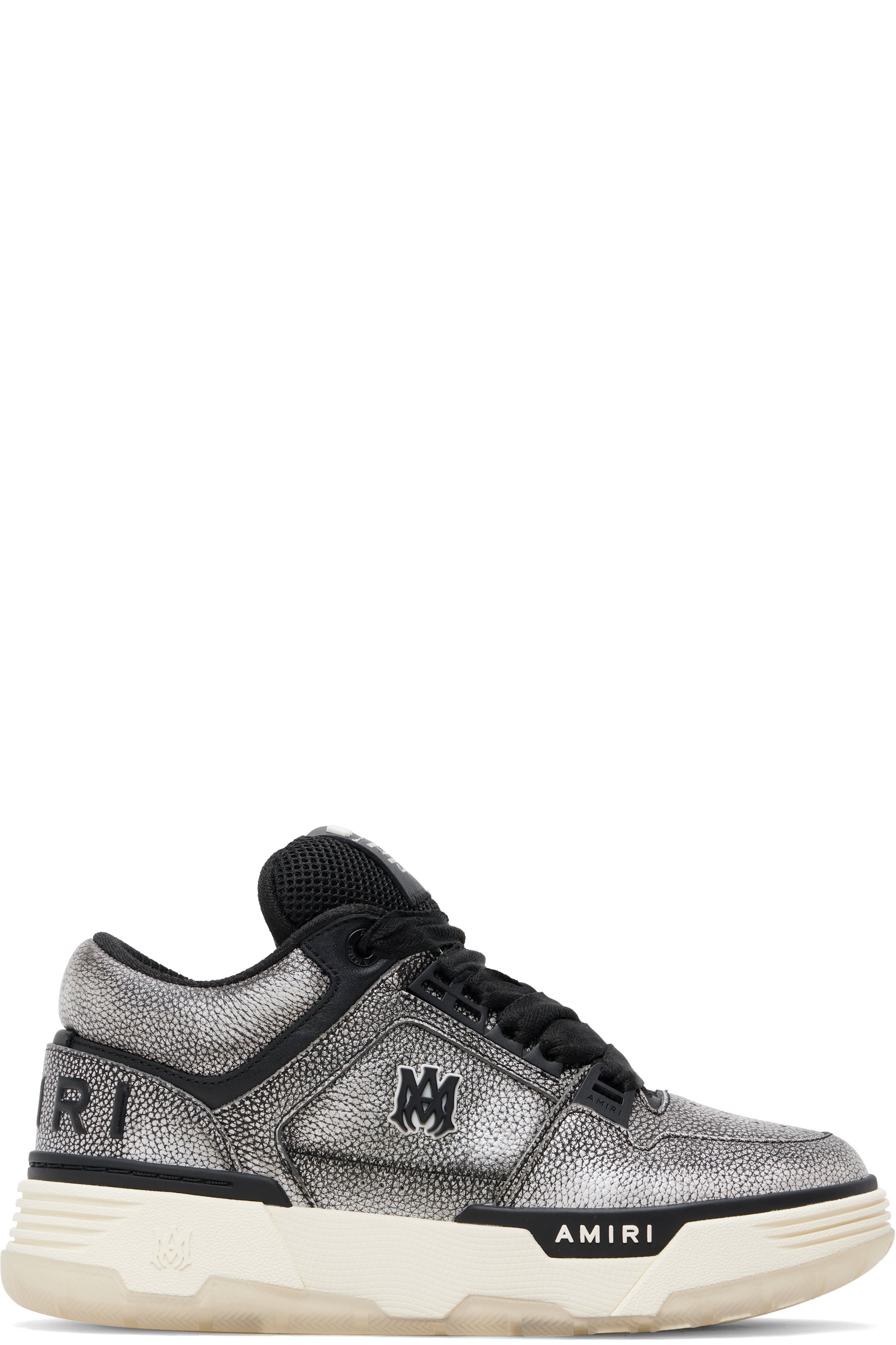 AMIRI - Baskets MA-1 noires en cuir grainé