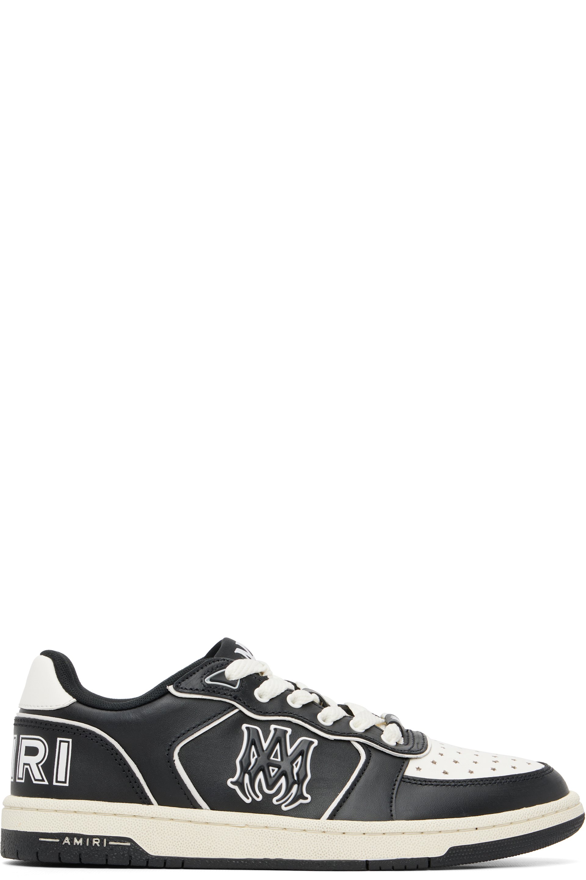 AMIRI - Baskets Newport noir et blanc