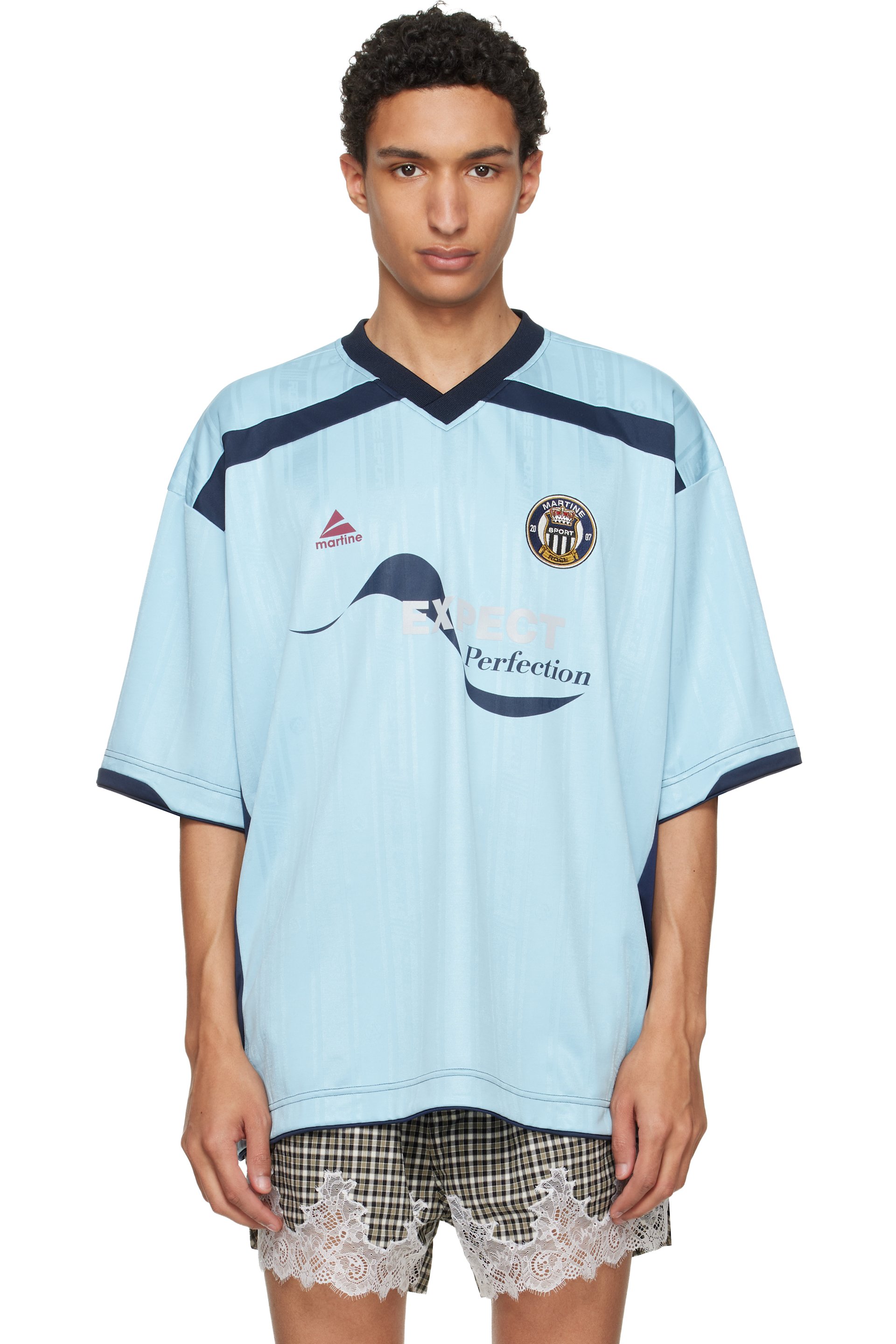 Martine Rose - Blue Football Jersey