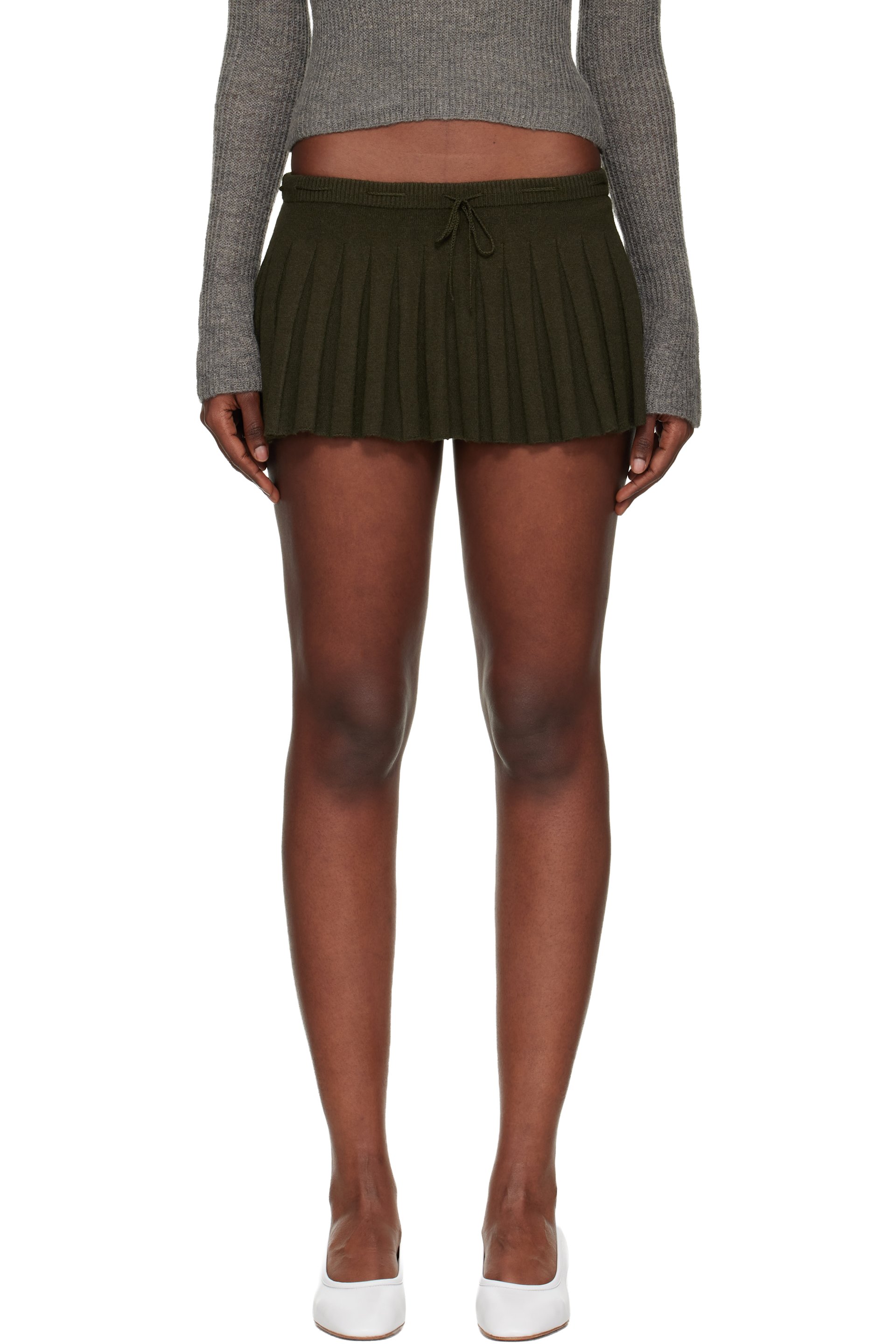 GUIZIO - Minijupe Vivienne kaki