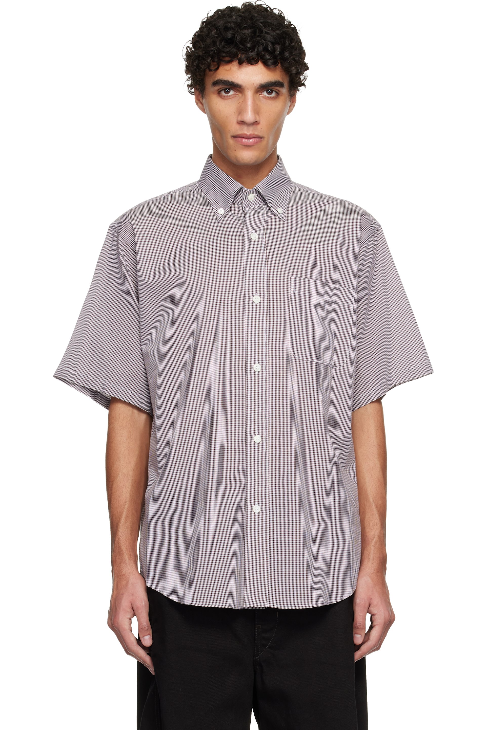 Hed Mayner - Brown Short Sleeve Shirt