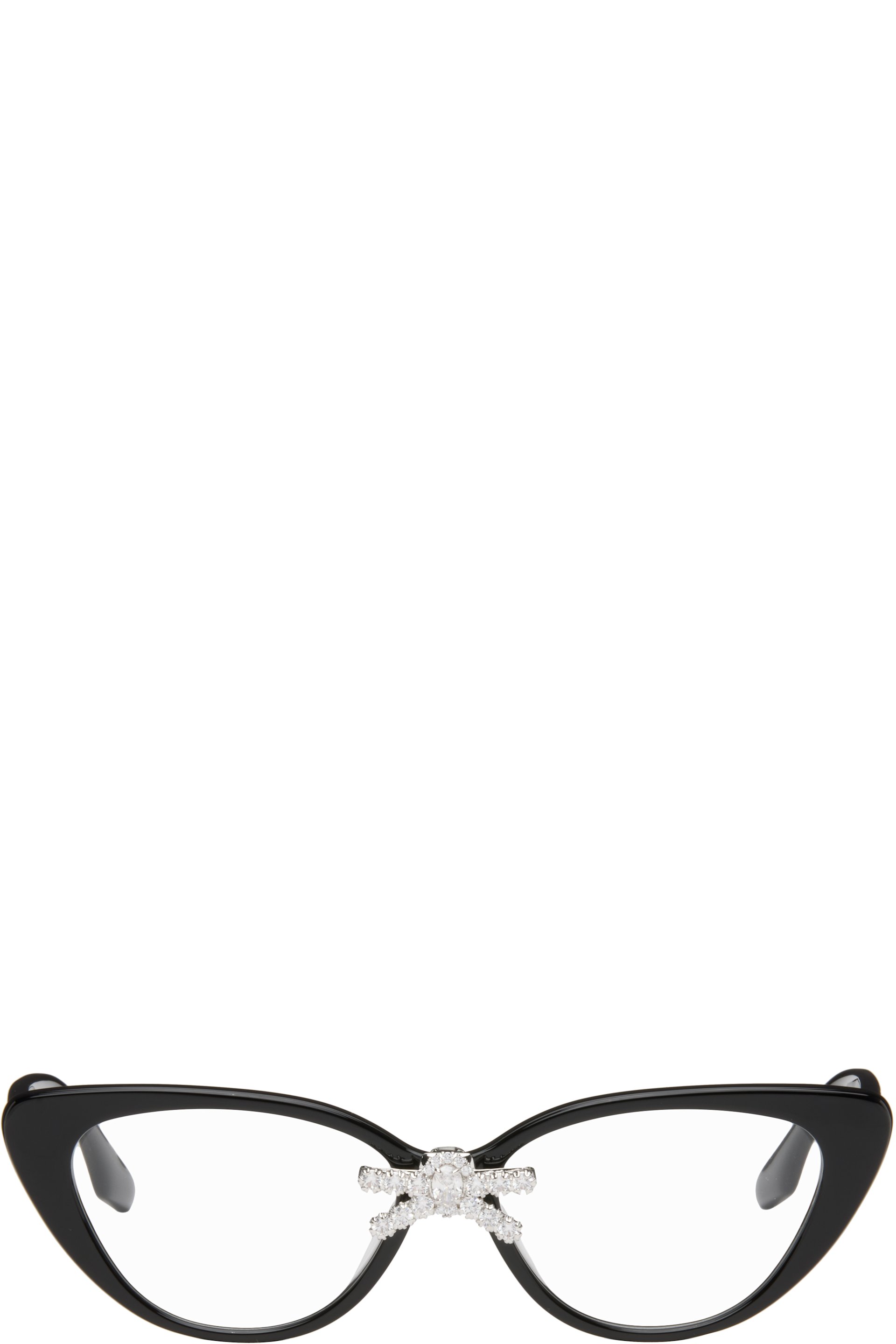 SHUSHU/TONG - Black YVMIN Edition Front Jeweled-Bowknot Glasses