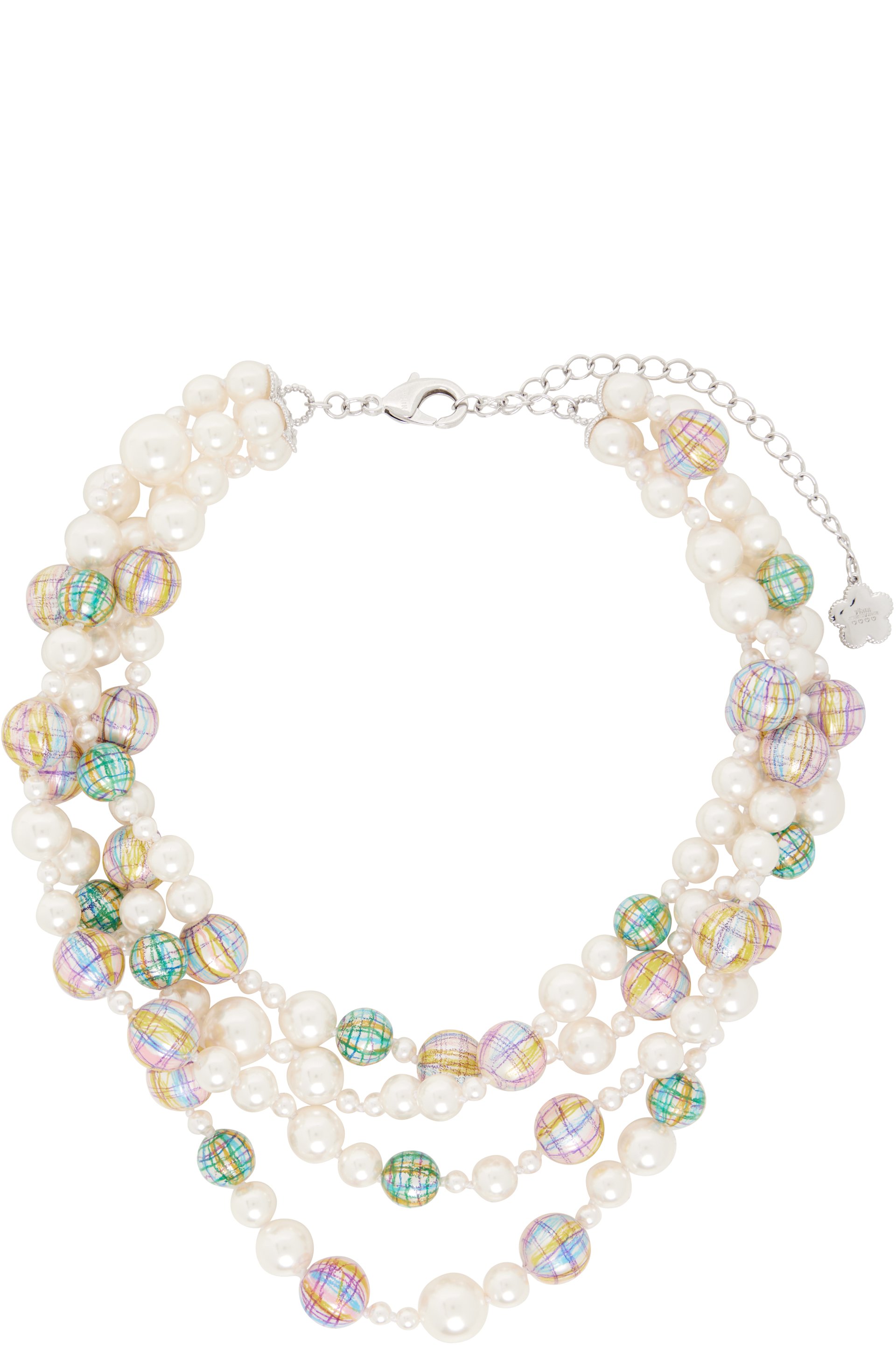 SHUSHU/TONG - Collier étagé à perles artificielles peintes