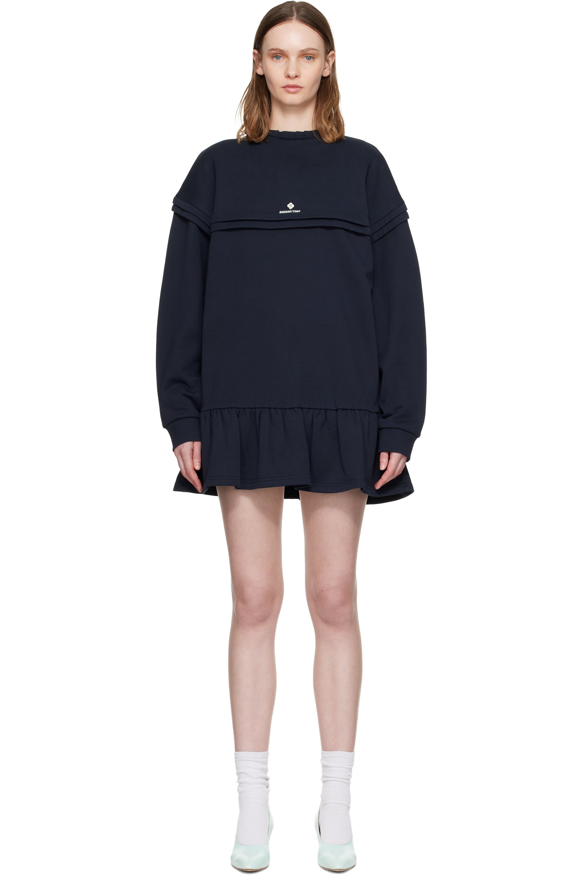 SHUSHU/TONG ネイビー 半袖シャツ ウィメンズ用 Shushu/Tong ウェア | SSENSE 日本