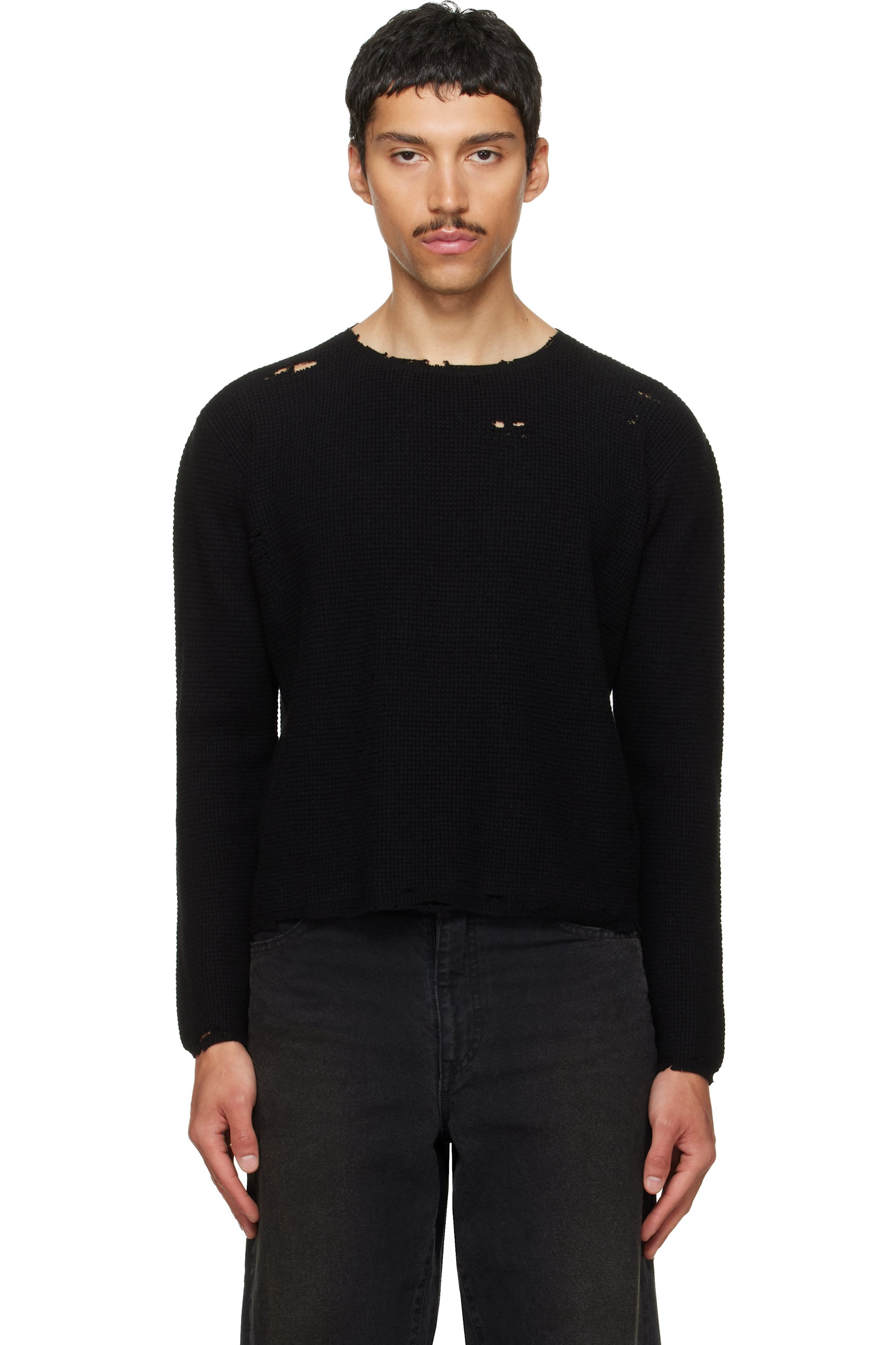 Second/Layer - Black Friends Pullover Sweater