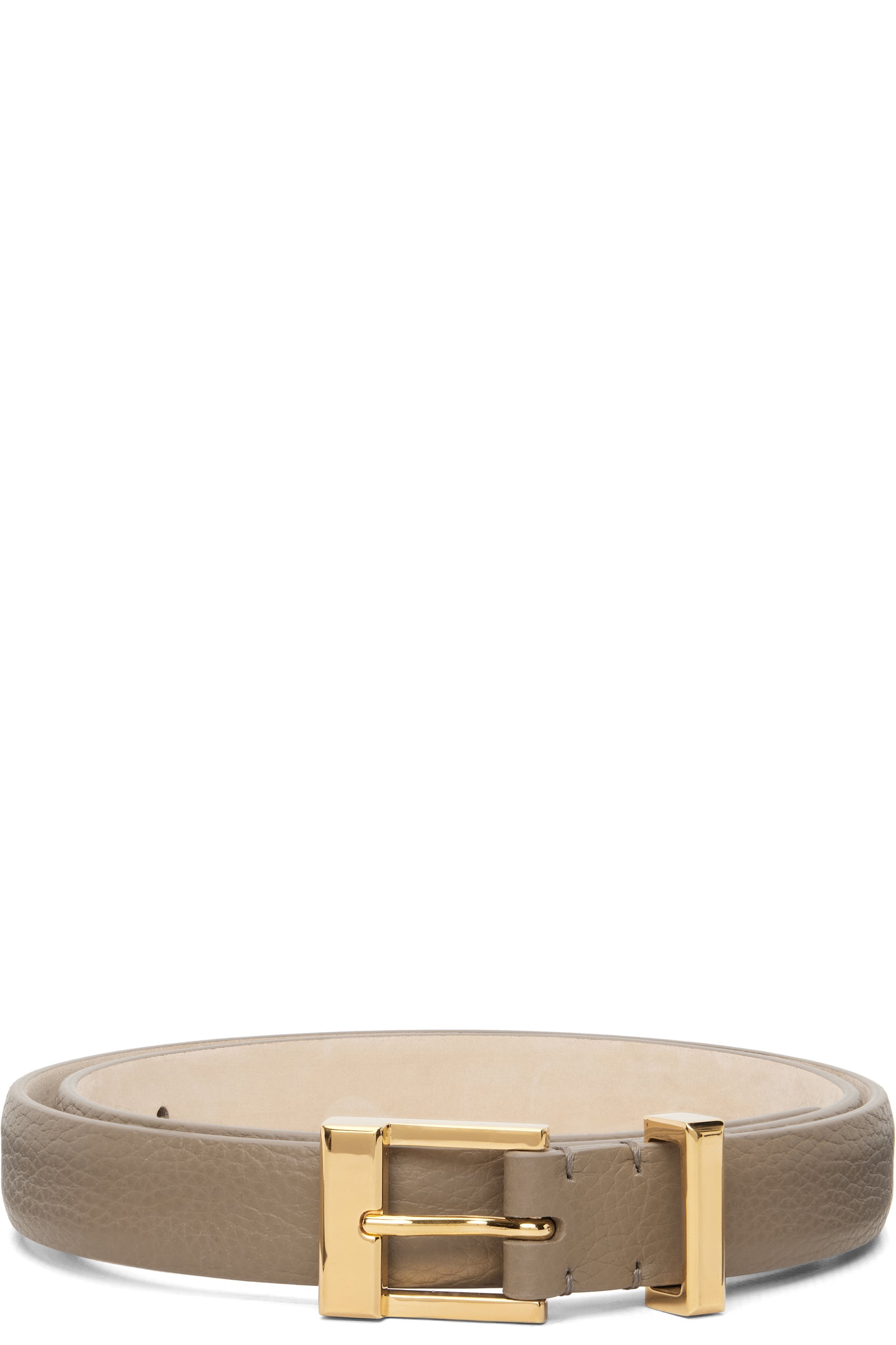 KHAITE - Ceinture Manhattan taupe