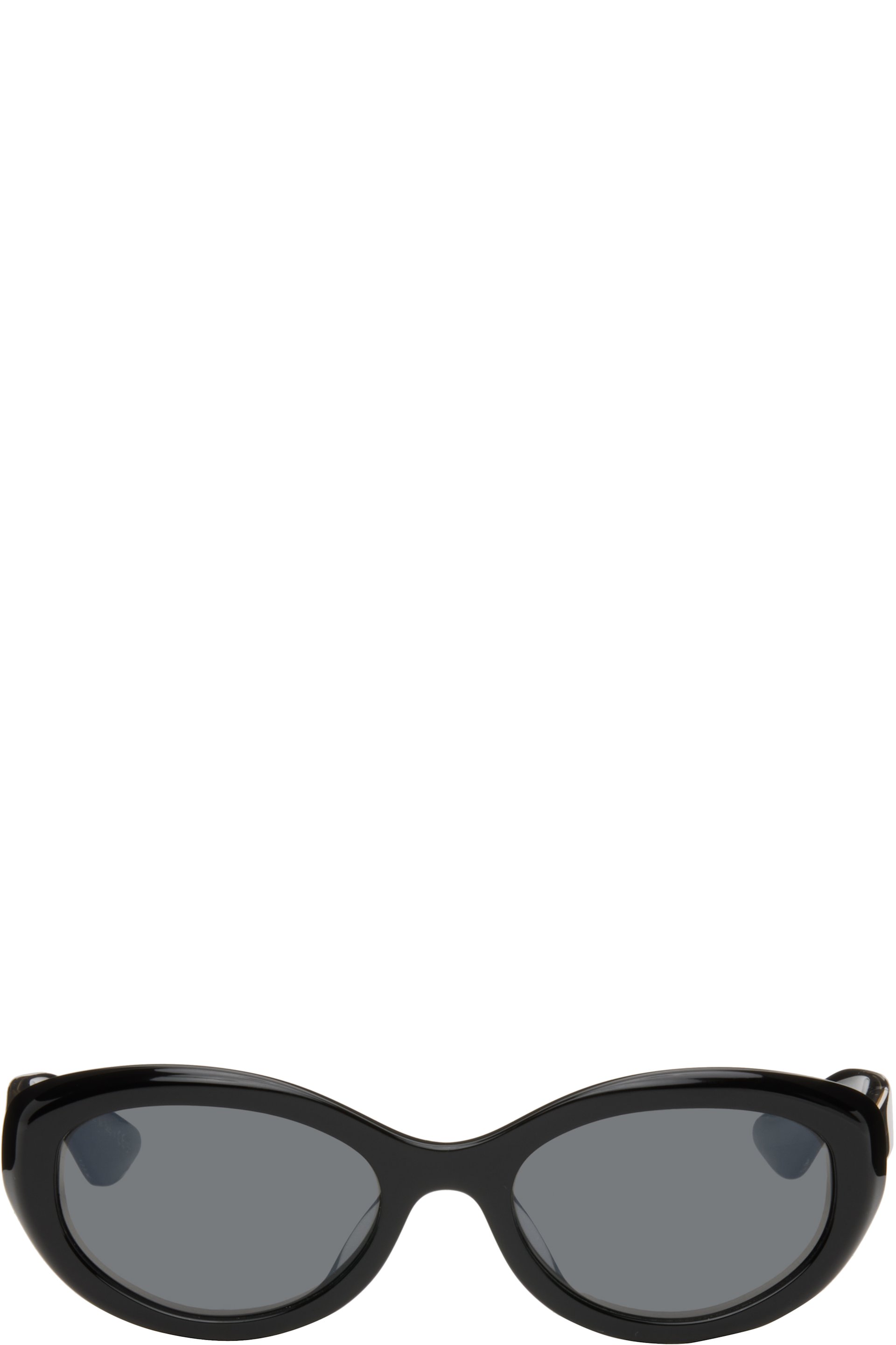 KHAITE: Black Oliver Peoples Edition 1969C Sunglasses | SSENSE Canada