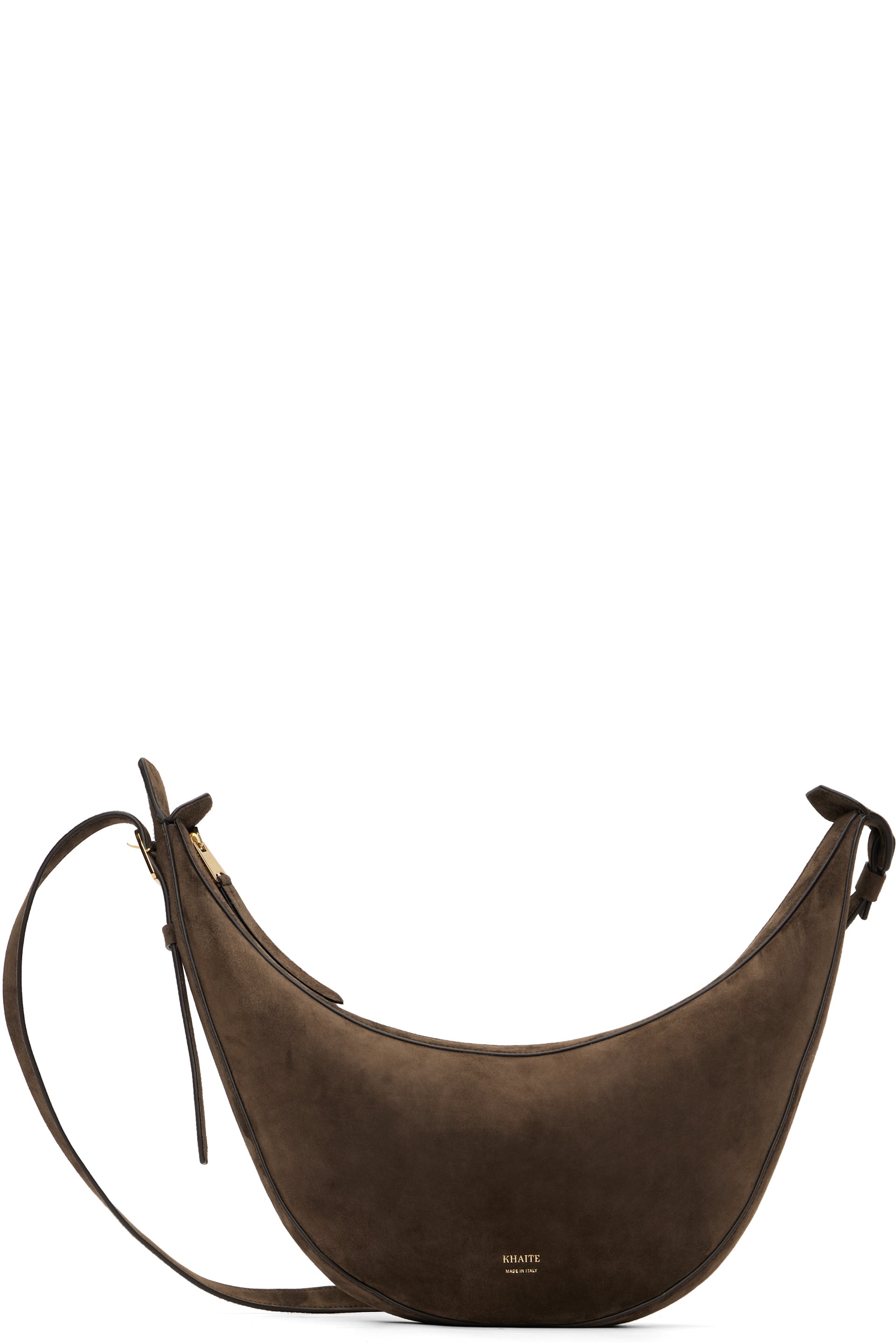 KHAITE - Petit sac à bandoulière Augustina brun