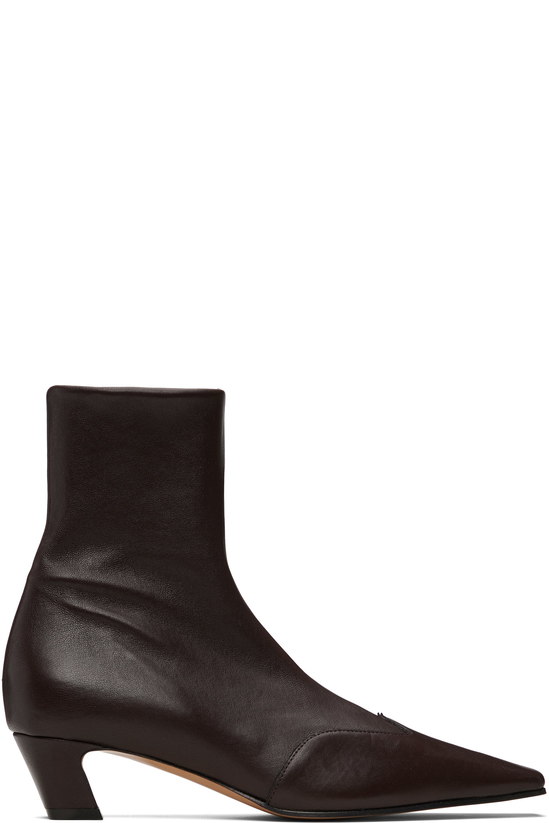 KHAITE - Brown Nevada Stretch Low Boots