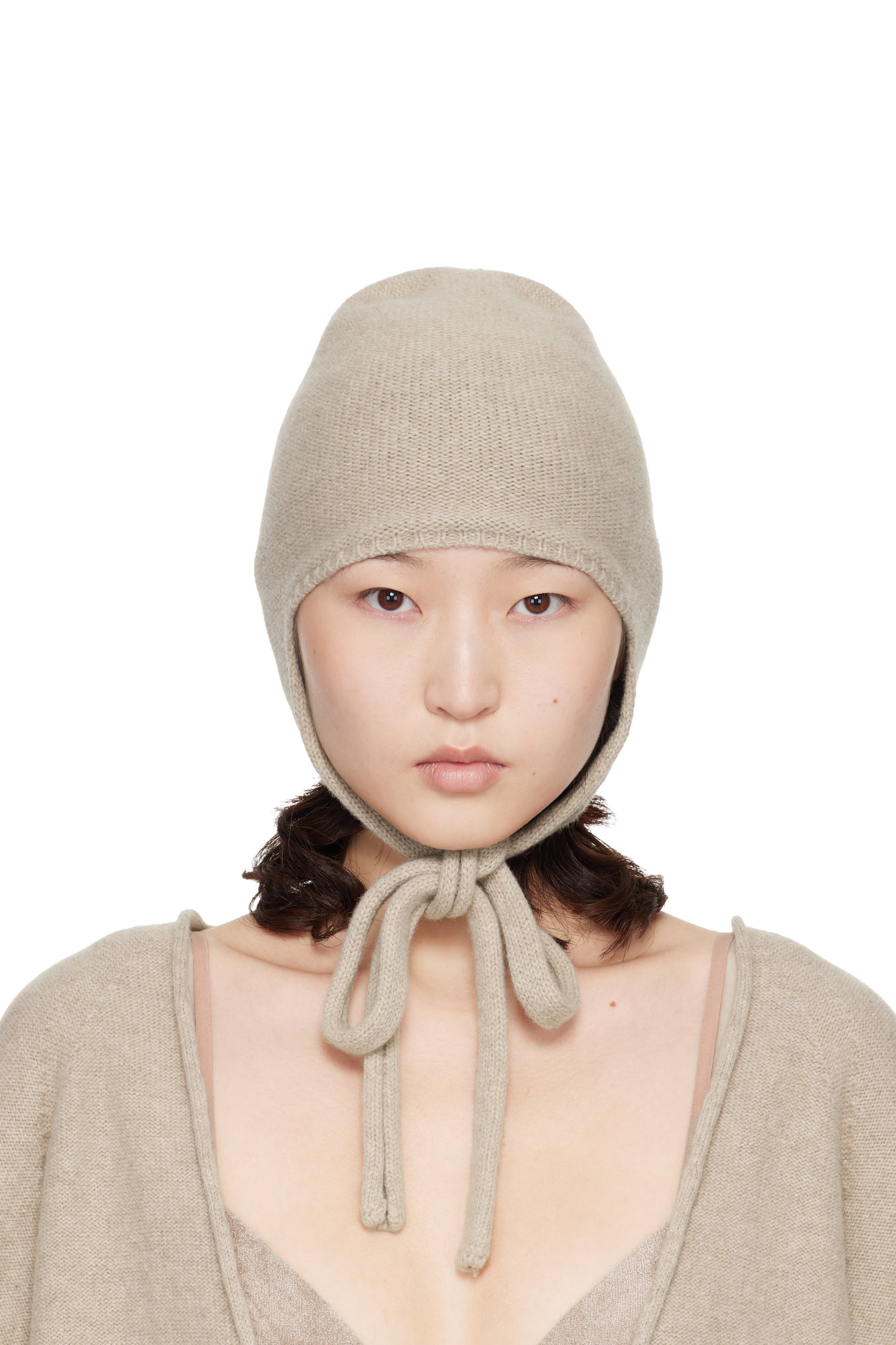 Baserange - Bonnet de style capuche Tier beige