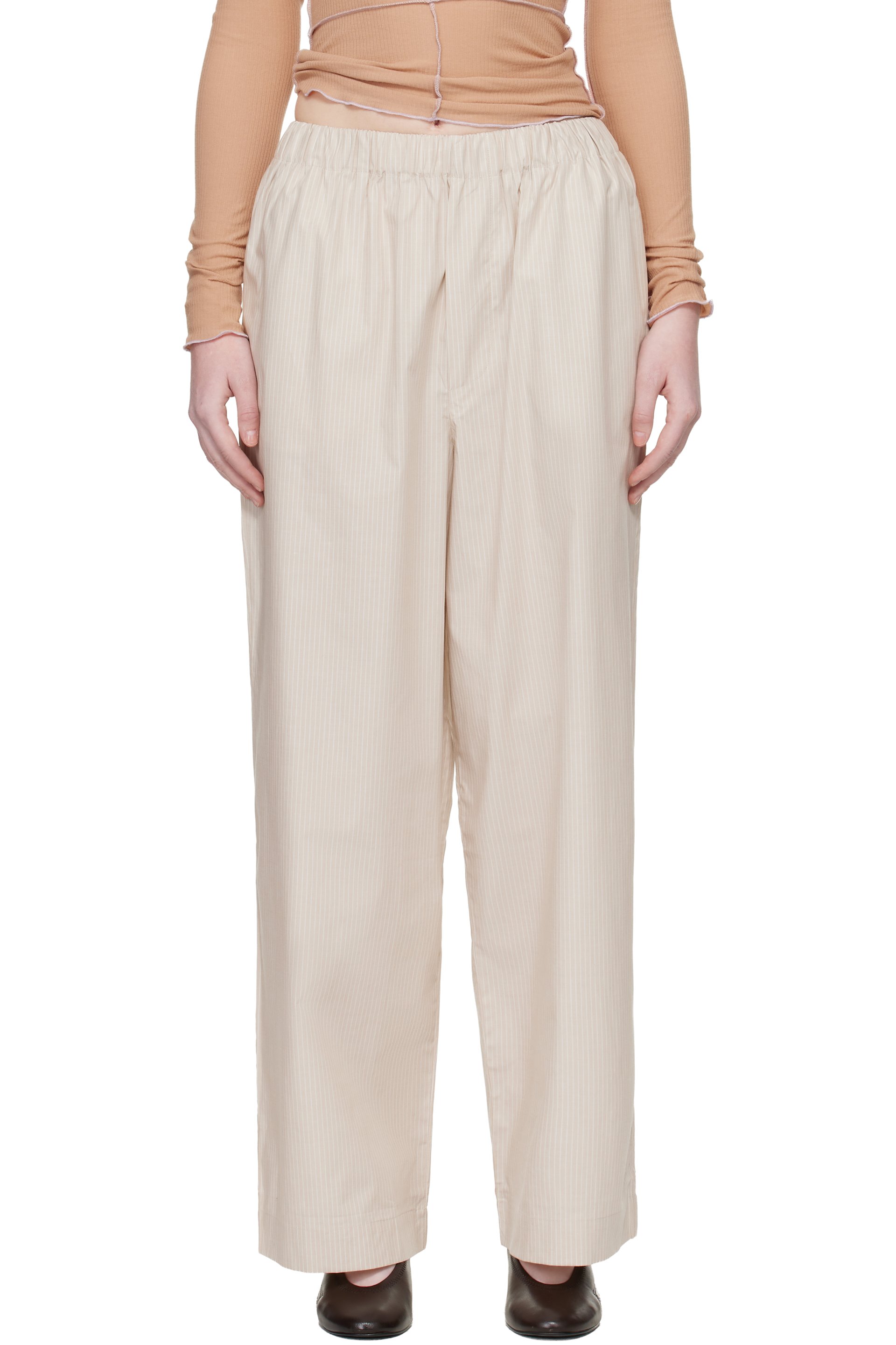 Baserange - Pantalon de détente Claude beige