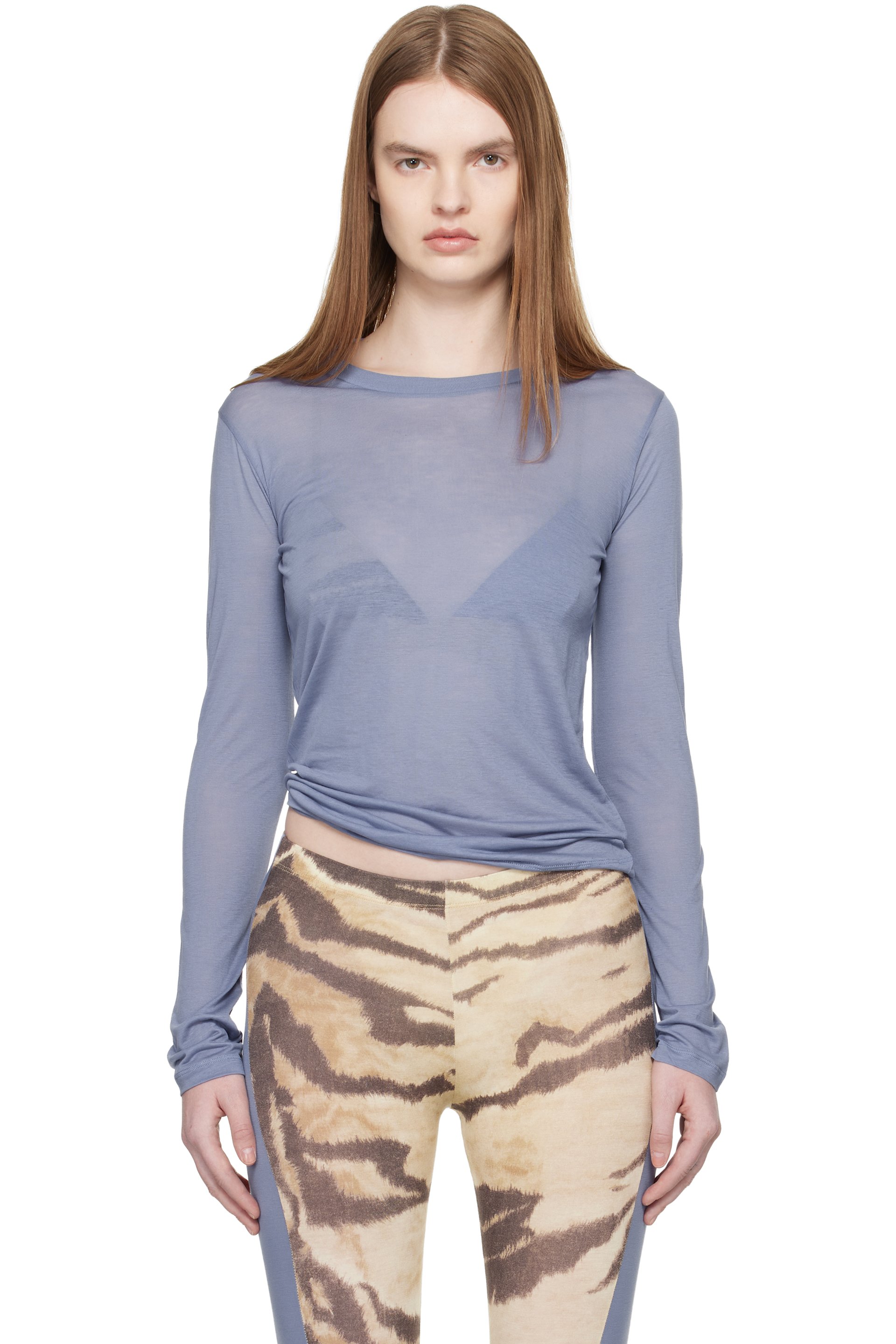 BASERANGE　OMOLONGSLEEVE T-SHIRTS SHINY Baserange: Off-White Omato Long Sleeve T-shirt | SSENSE