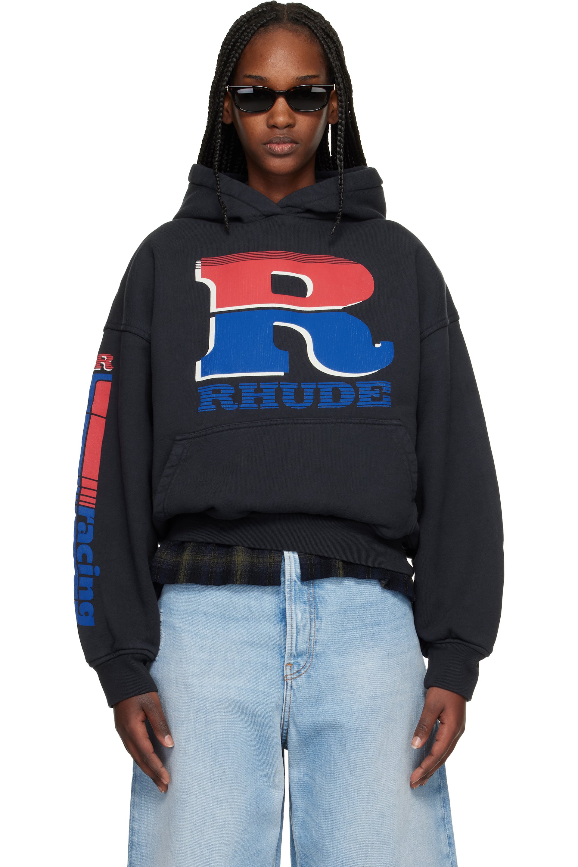 theredthread S logo hoodie tank タンク ノースリ THEREDTHREAD / ザレッドスレッド】S logo hoodie tank