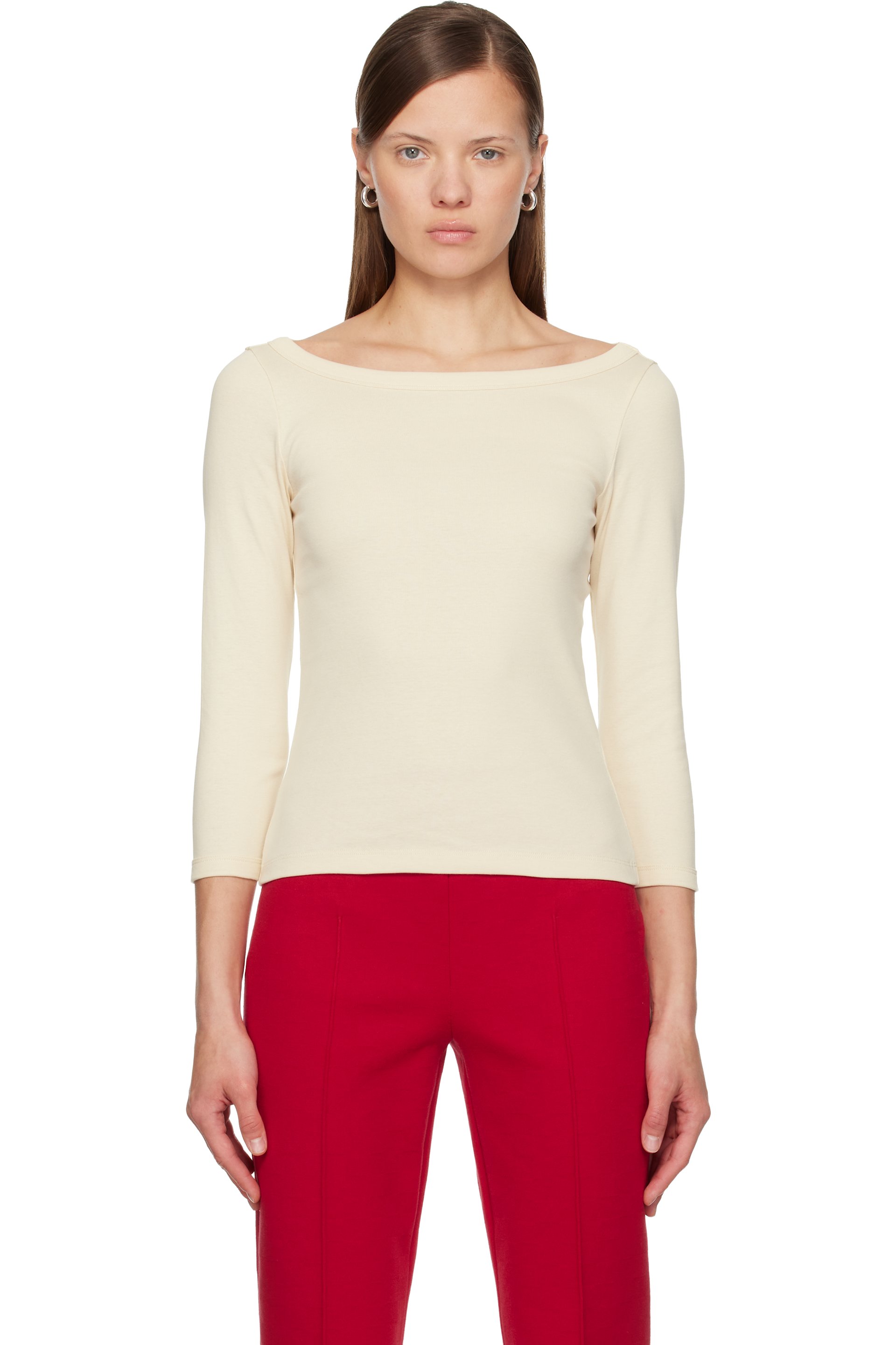 FLORE FLORE - T-shirt Steffi blanc cassé