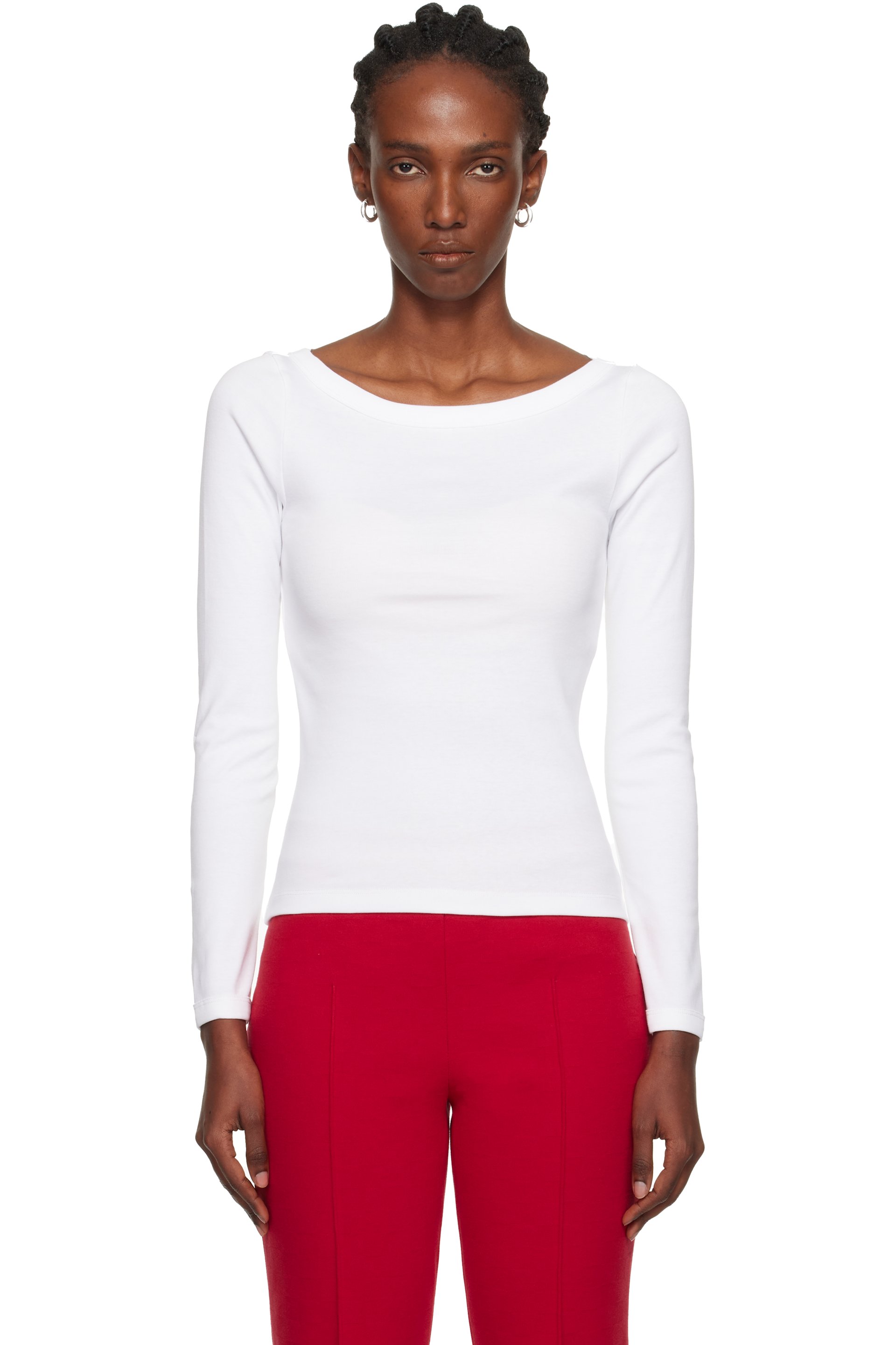 FLORE FLORE - T-shirt à manches longues Steffi blanc
