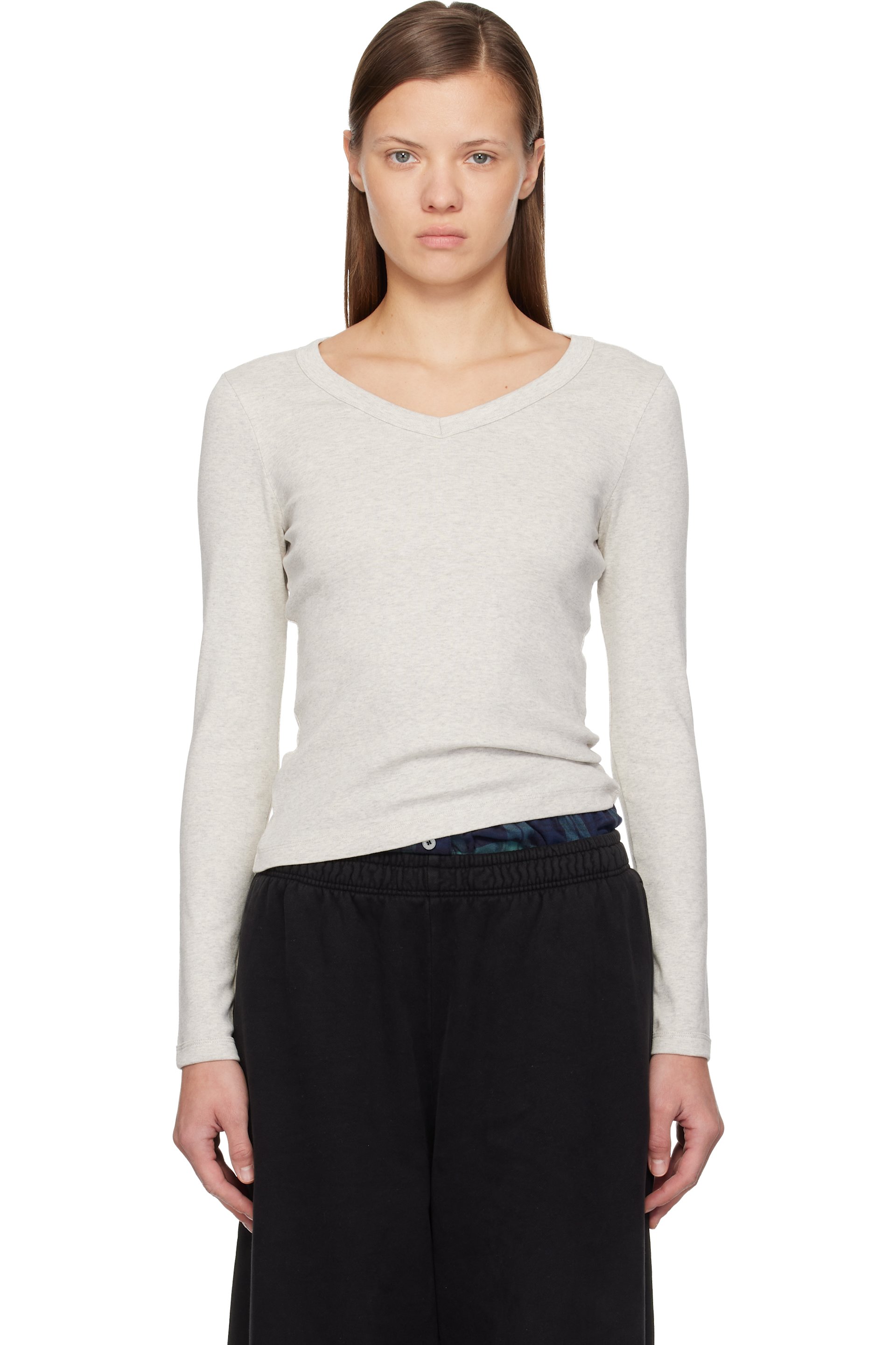 FLORE FLORE - T-shirt à manches longues Jill gris