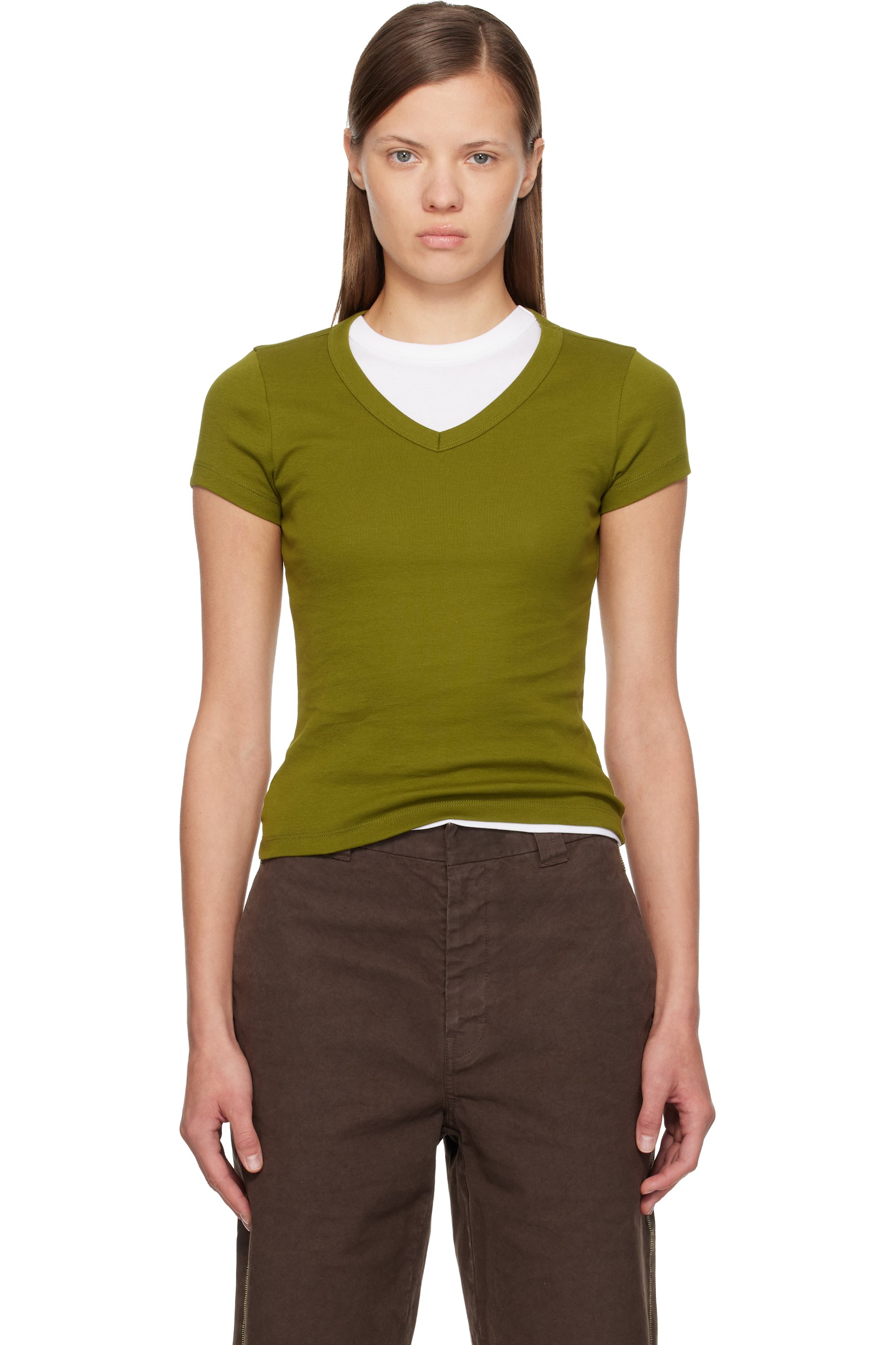 FLORE FLORE - Micro t-shirt Jill vert