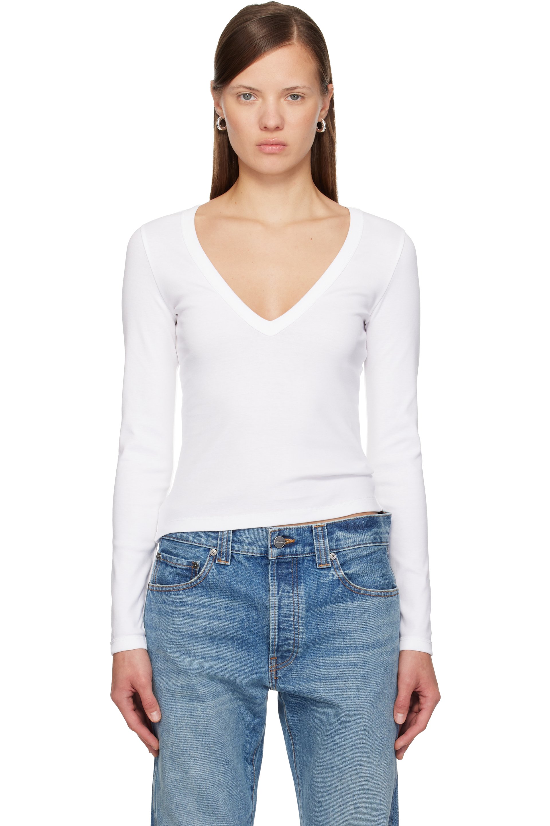 FLORE FLORE - T-shirt à manches longues Dewi blanc