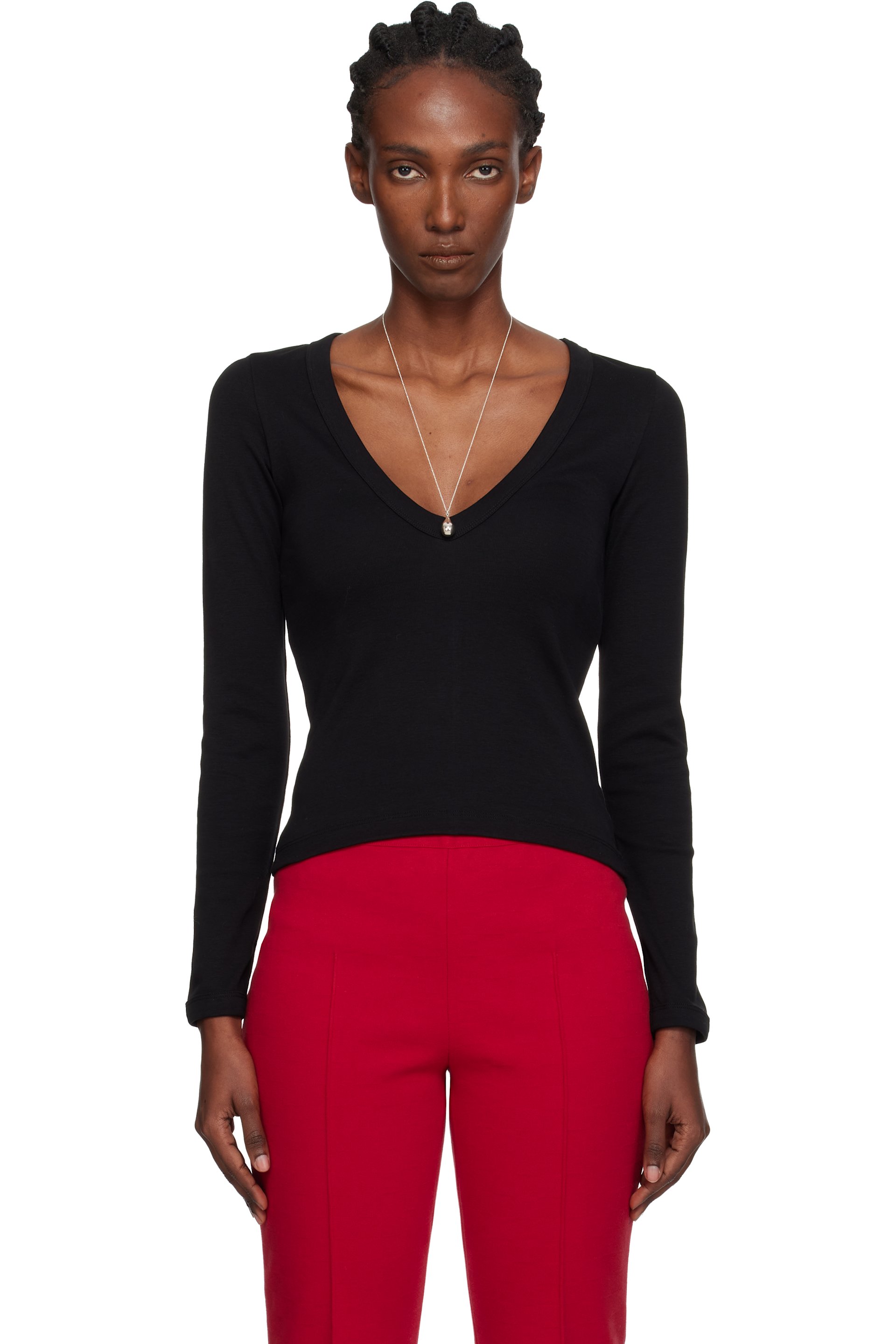 FLORE FLORE - T-shirt à manches longues Dewi noir