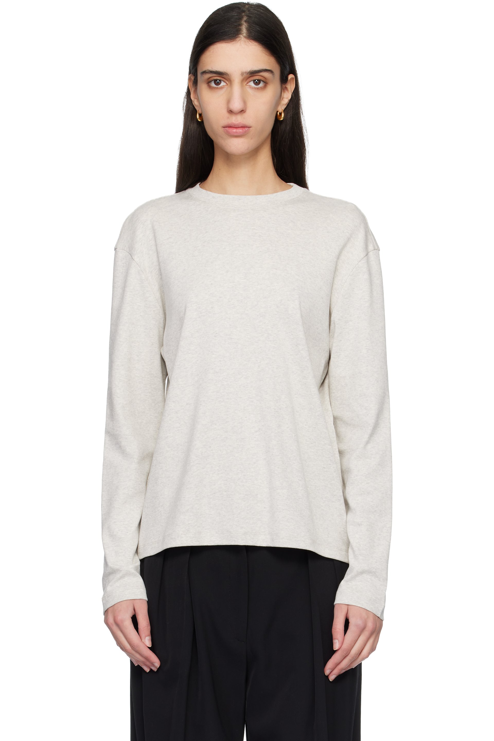 FLORE FLORE - T-shirt à manches longues Maggie gris