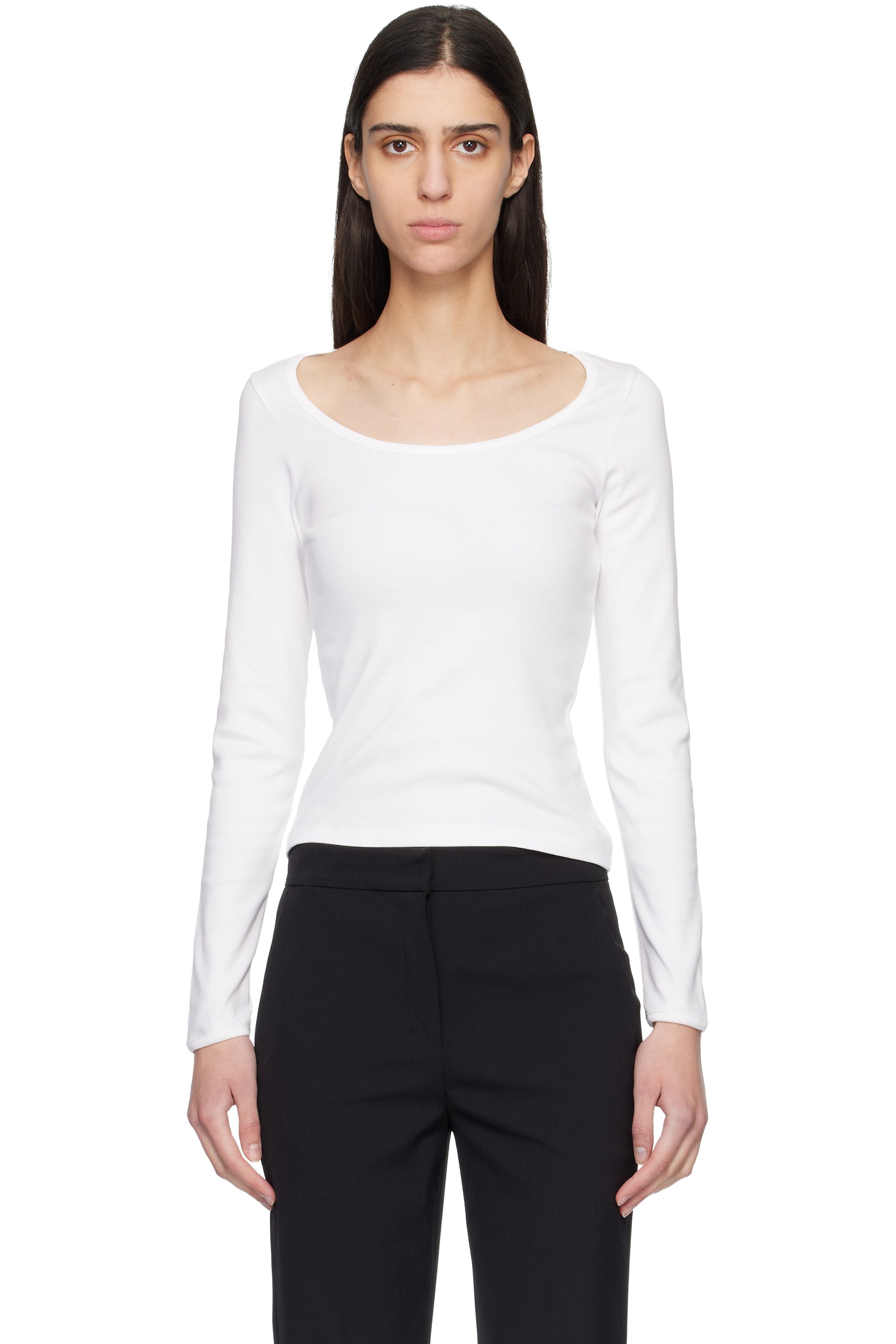 FLORE FLORE - T-shirt à manches longues Fem blanc
