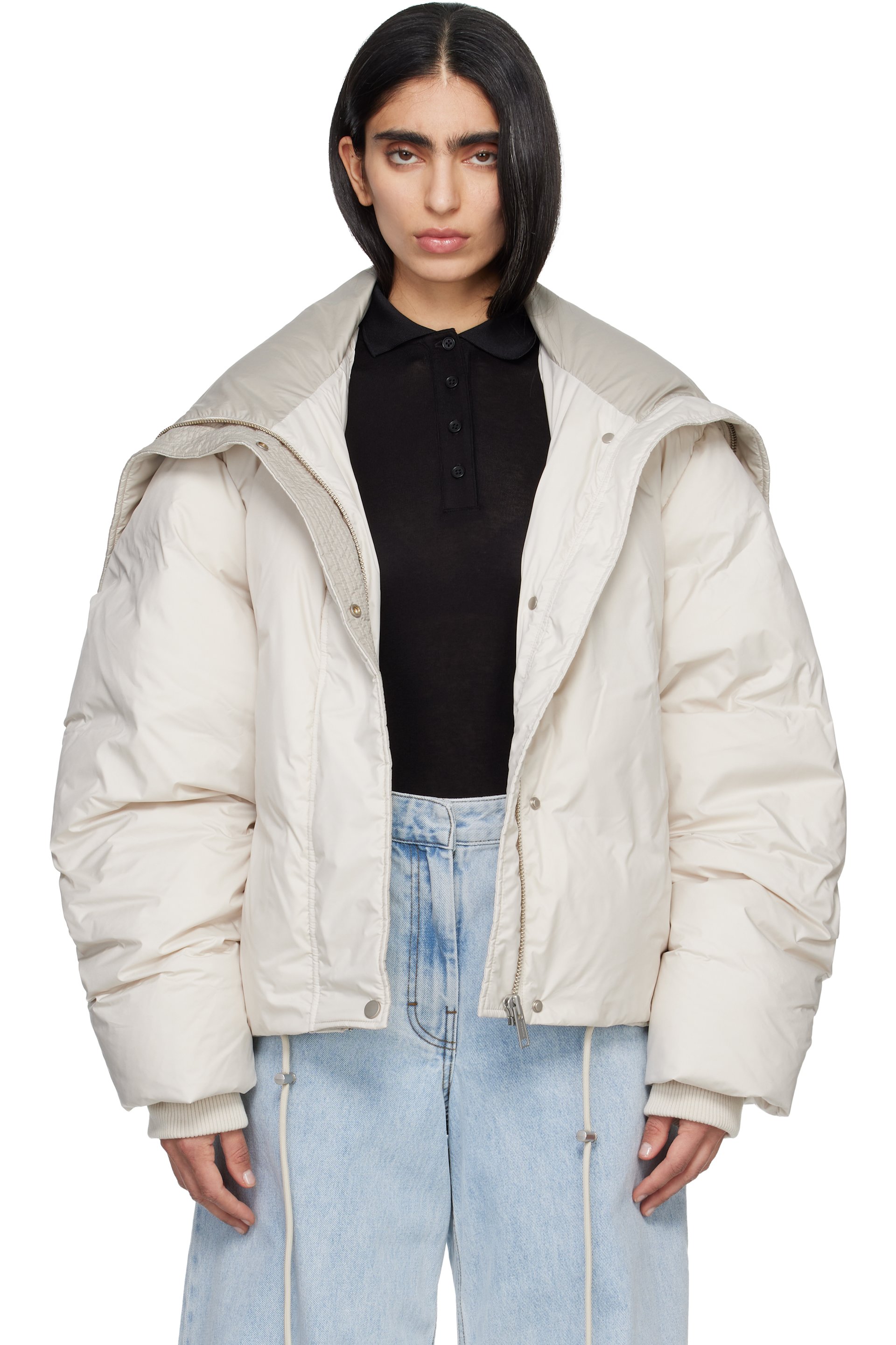 Entire Studios - Off-White Kelly Down Jacket