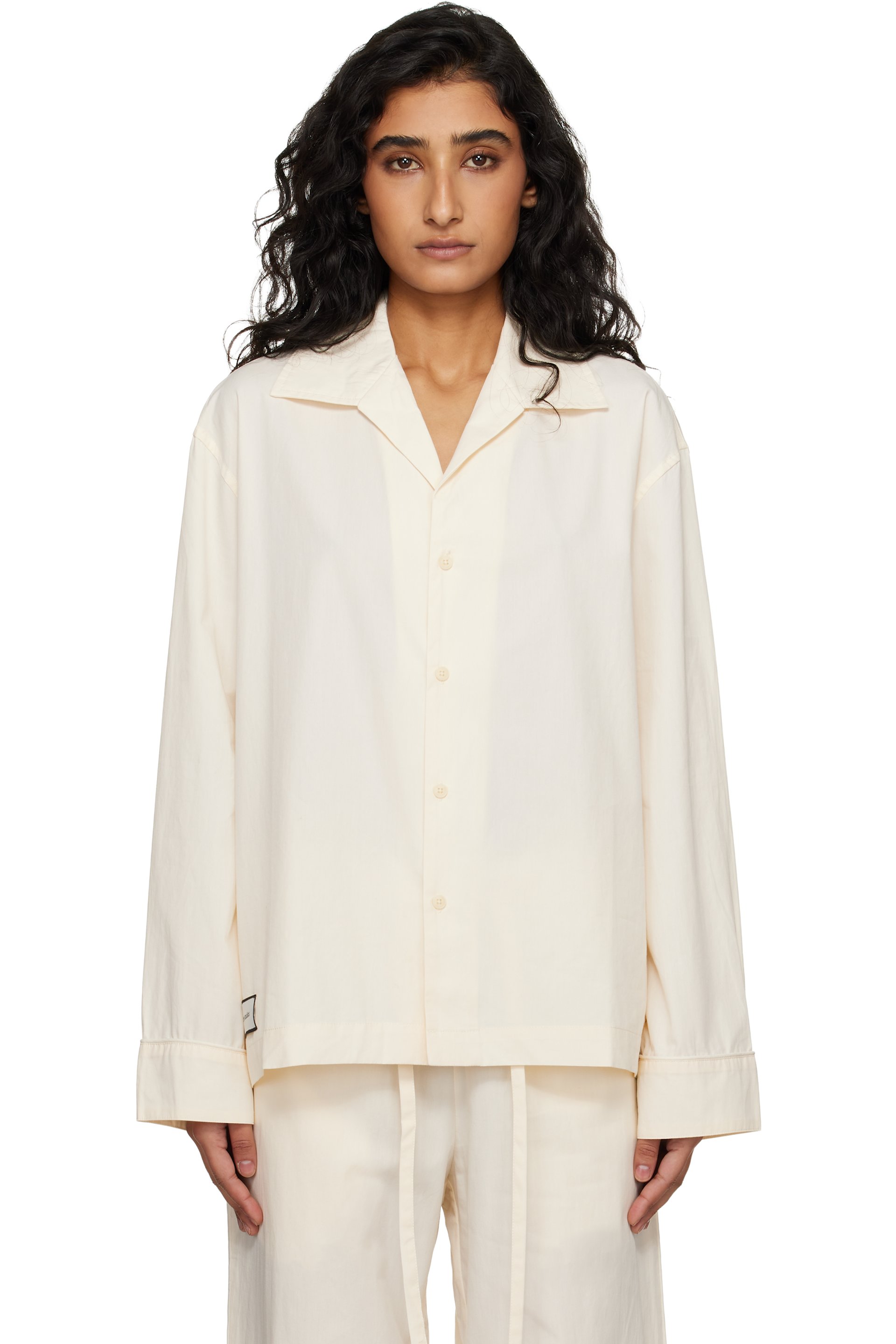 Entire Studios - Off-White LS Pyjama Shirt