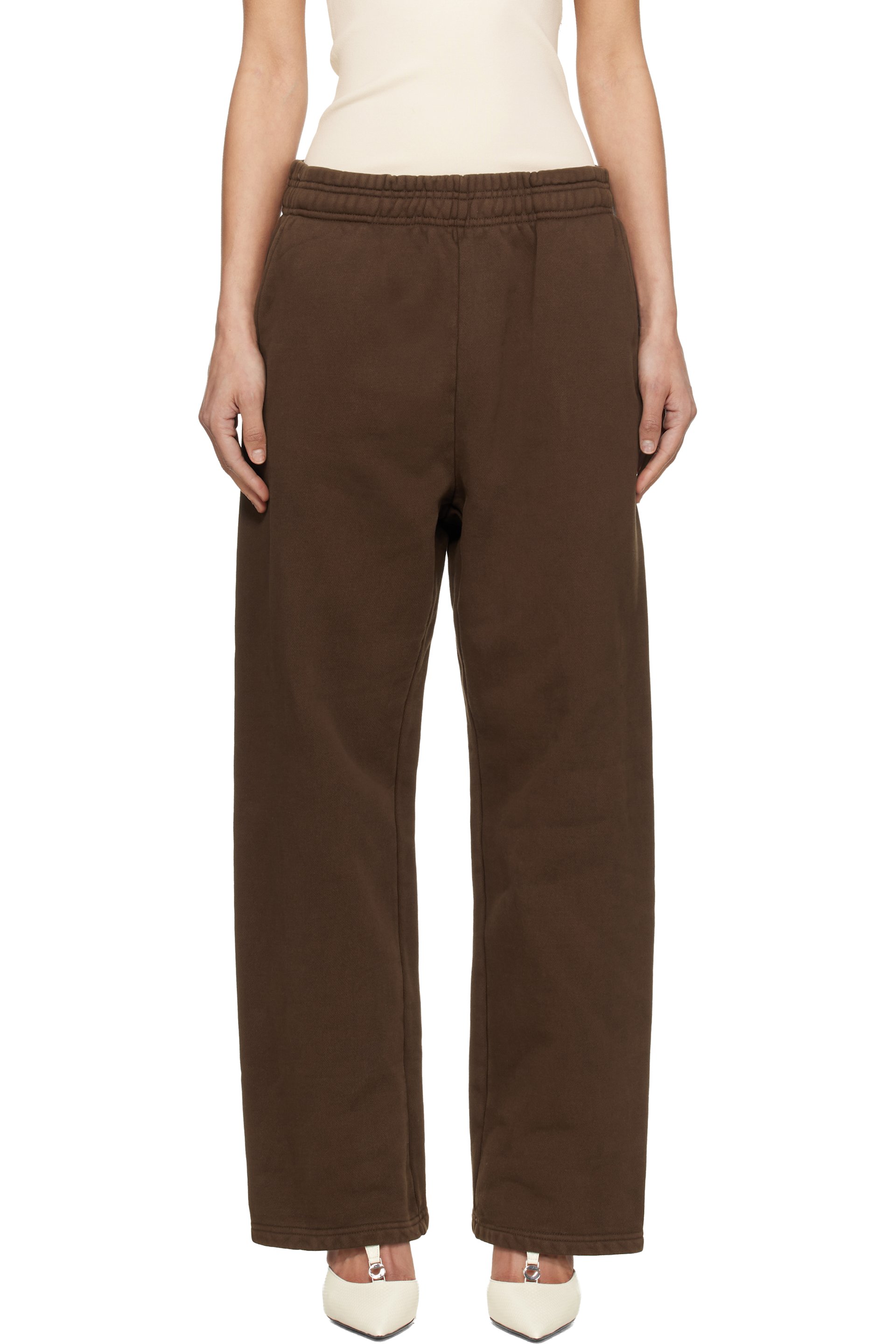Entire Studios - Brown Straight Leg Sweatpants