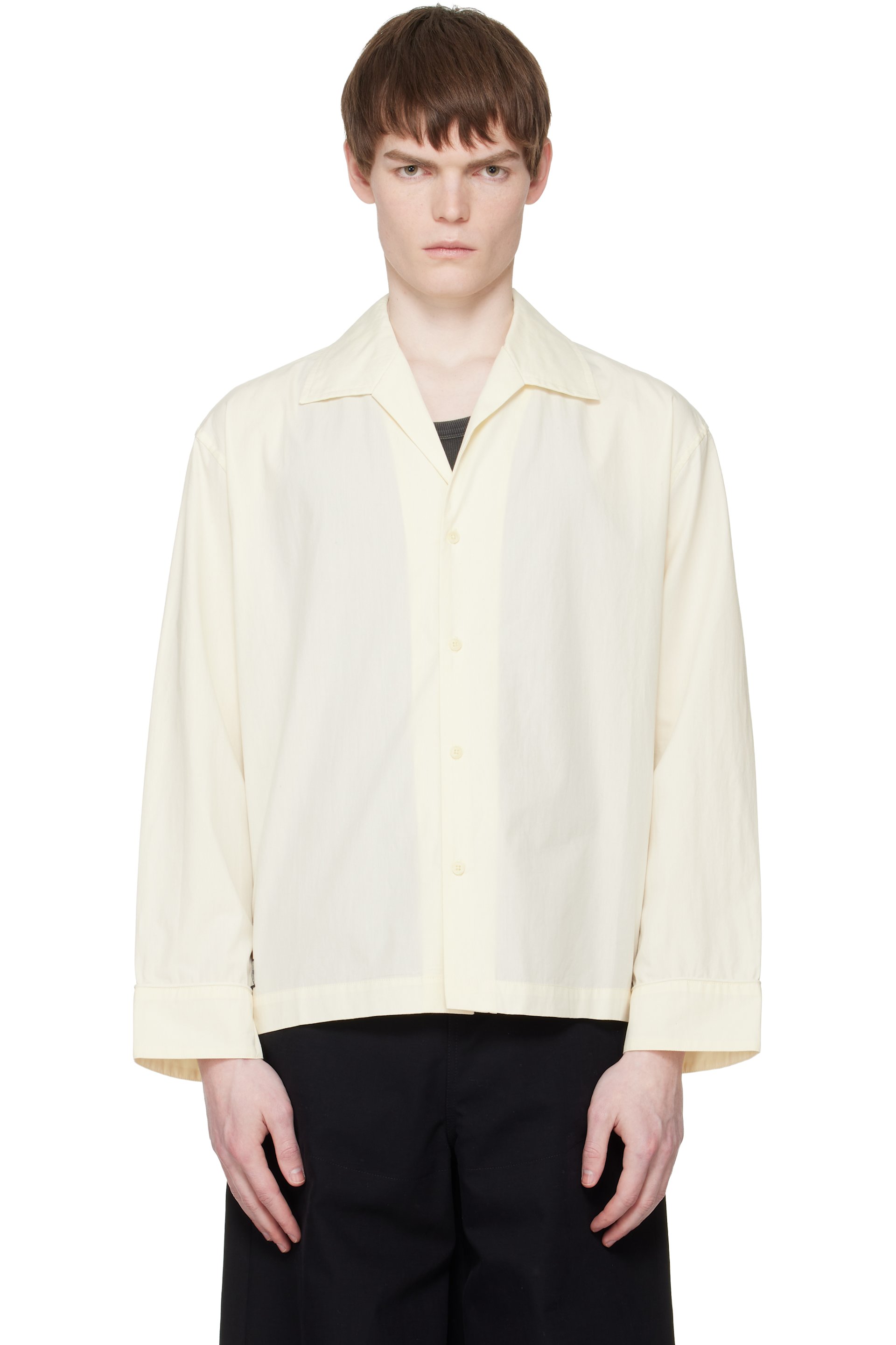 Entire Studios - Off-White LS Pajama Shirt