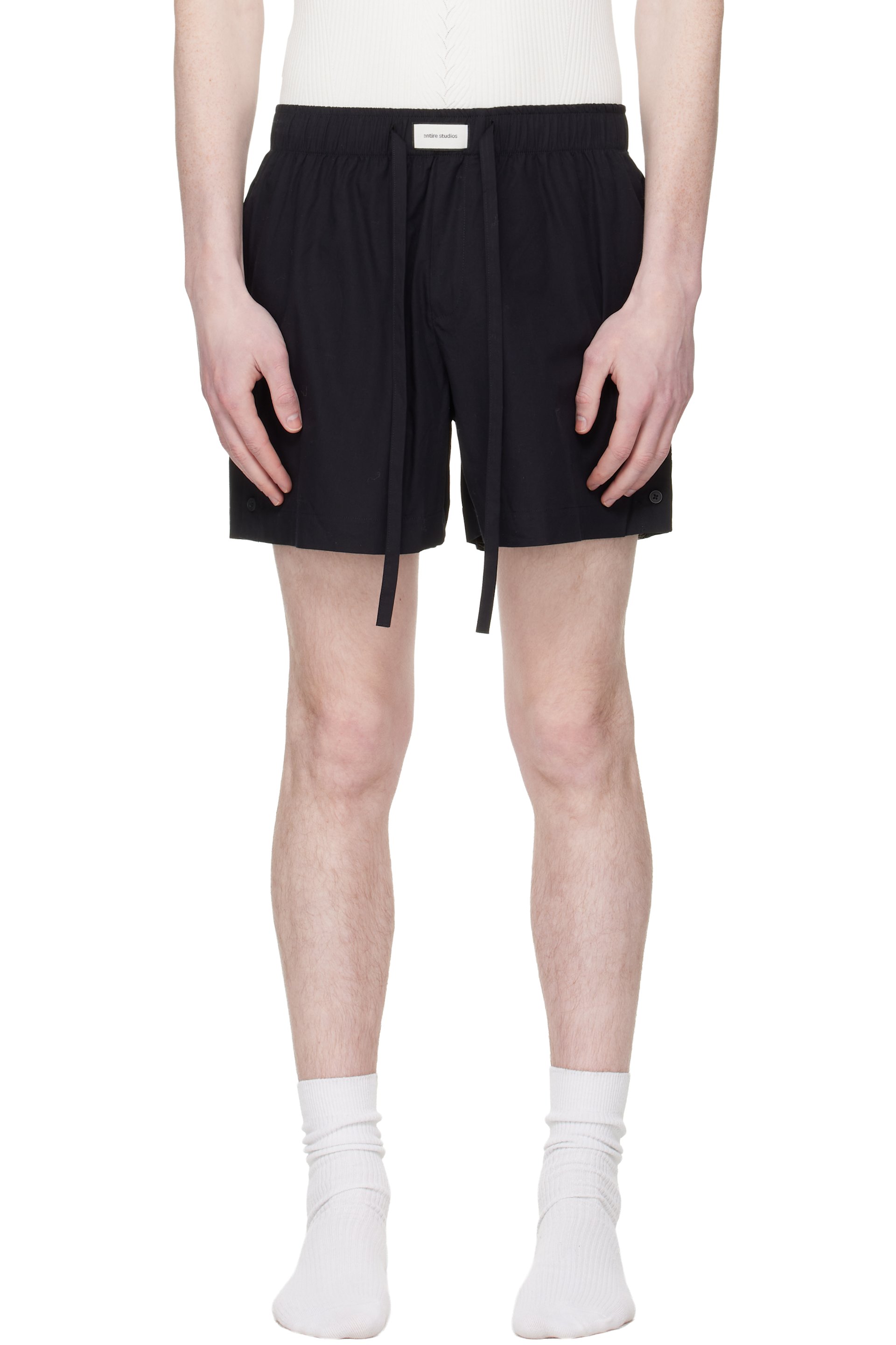 Entire Studios - Black Pajama Shorts