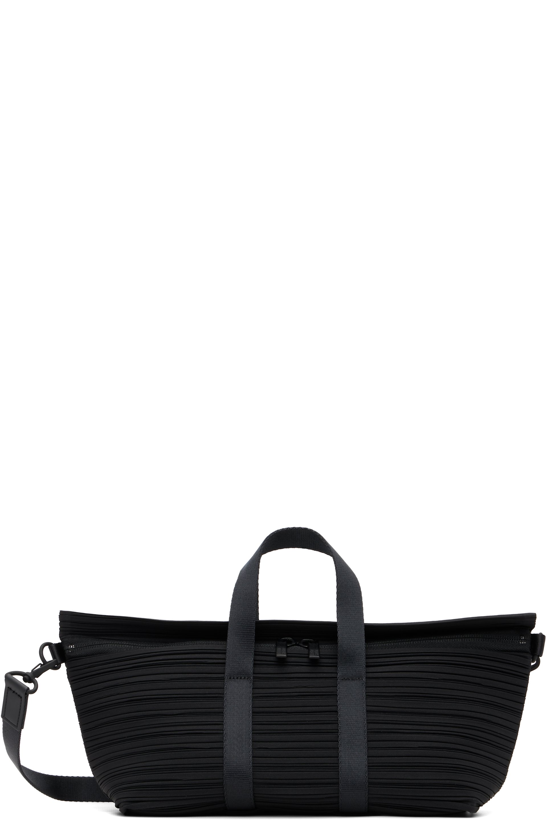 PLEATS PLEASE ISSEY MIYAKE - Sac Boston noir à plis