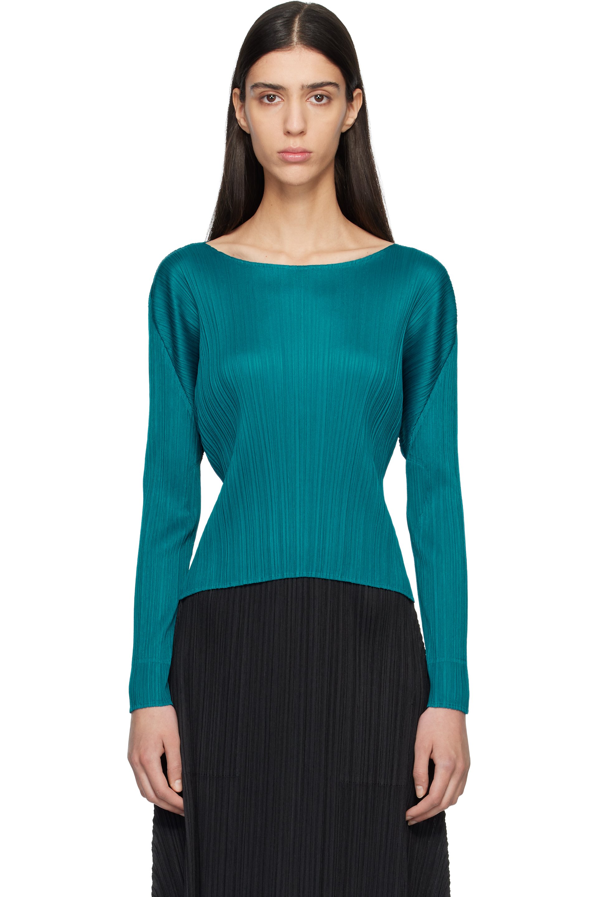 PLEATS PLEASE ISSEY MIYAKE - Haut Monthly Colors October bleu