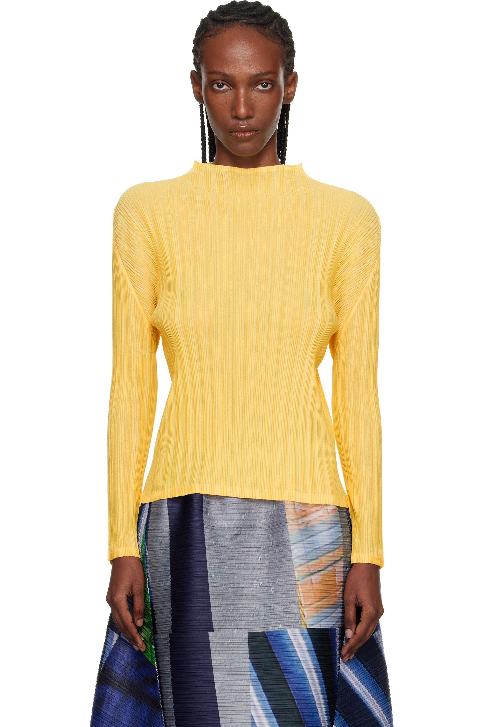トップス SQUARE NECK LADY LIKE PLEATS TOP Pleats Please Issey Miyake Mellow Pleated Sleeveless Top | Saks