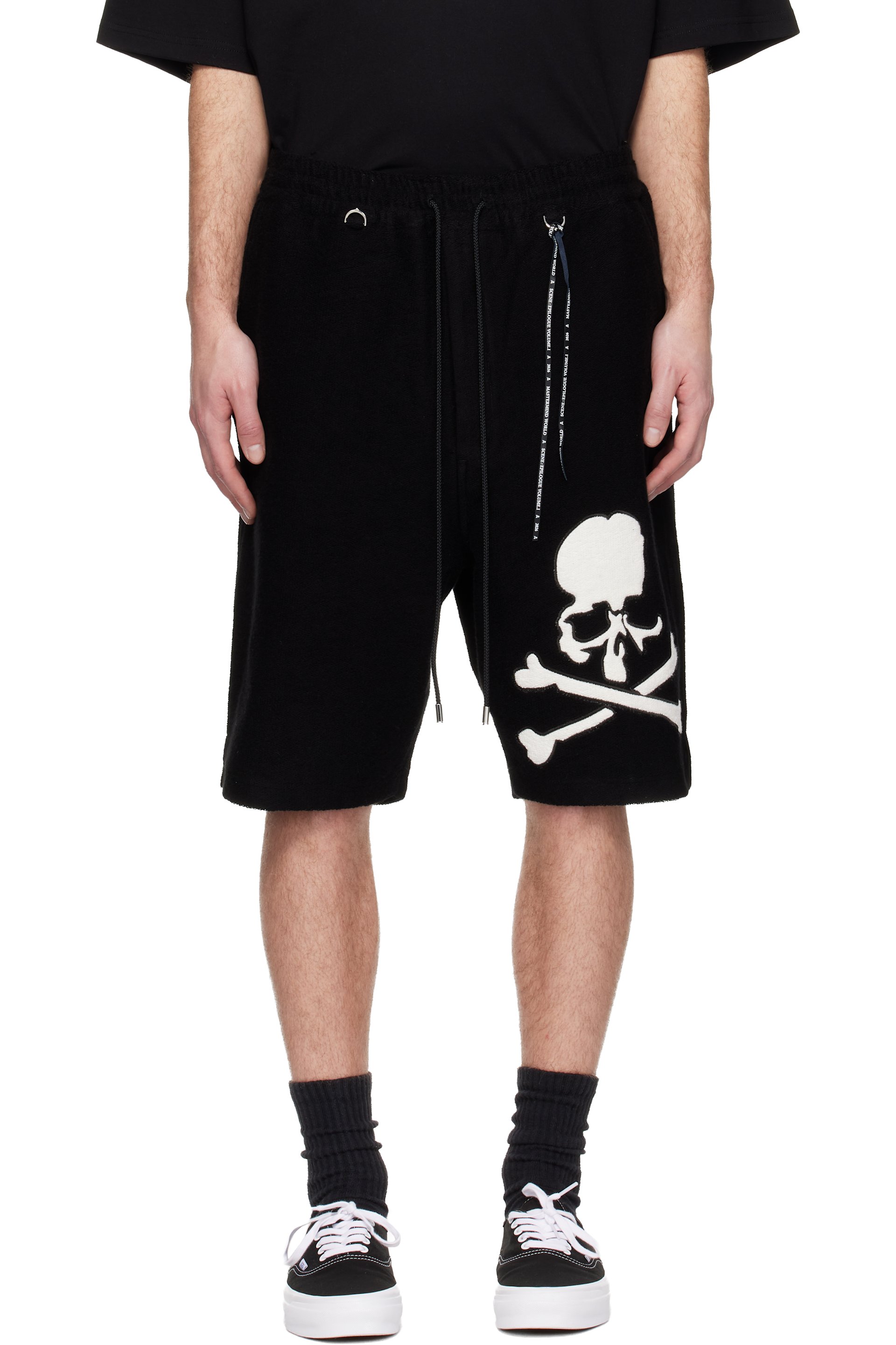 MASTERMIND WORLD - Black MW Terry Shorts